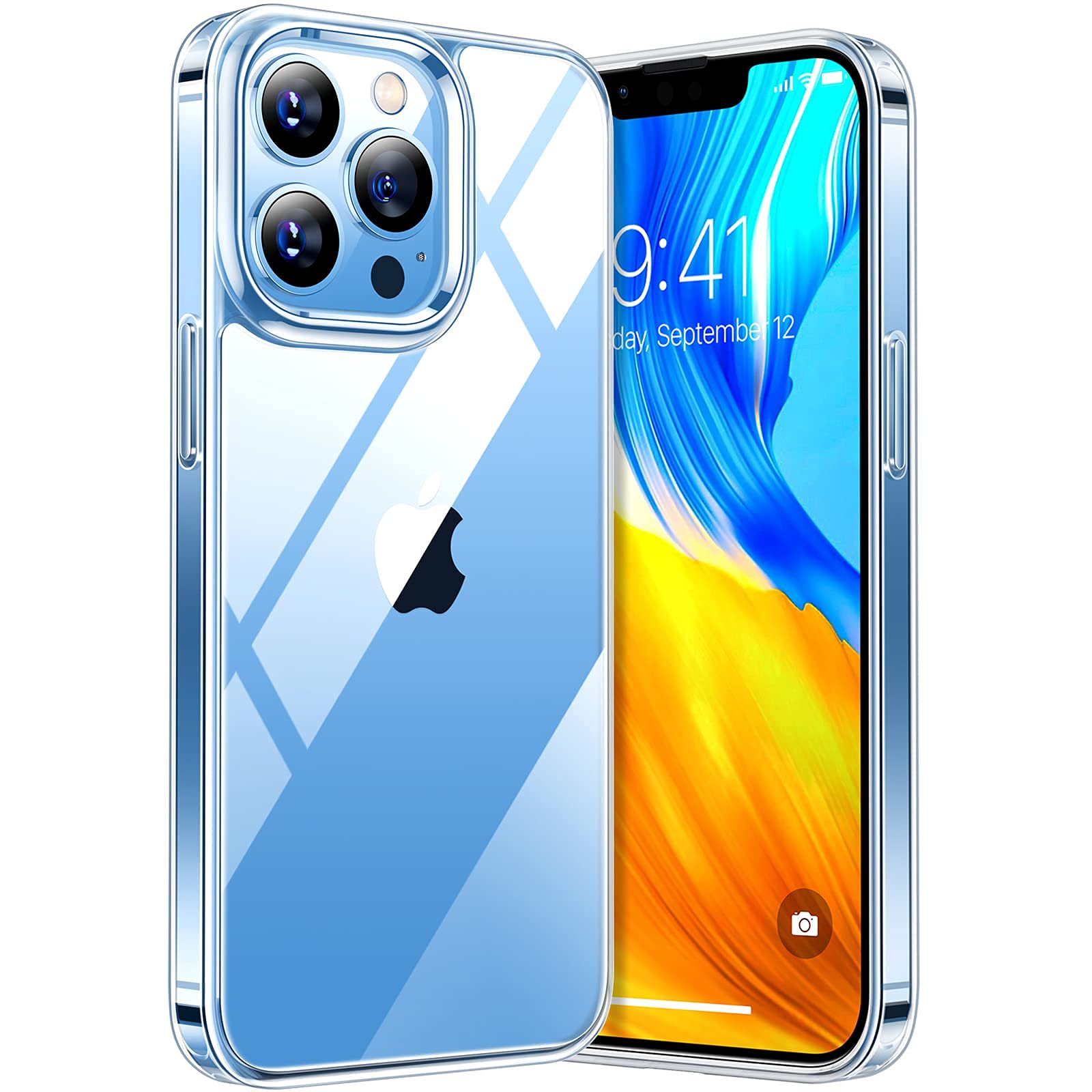 TRUEUPGRADE Back Cover for iPhone 13 Pro (Thermoplastic Polyurethane, Silicone | Clear)