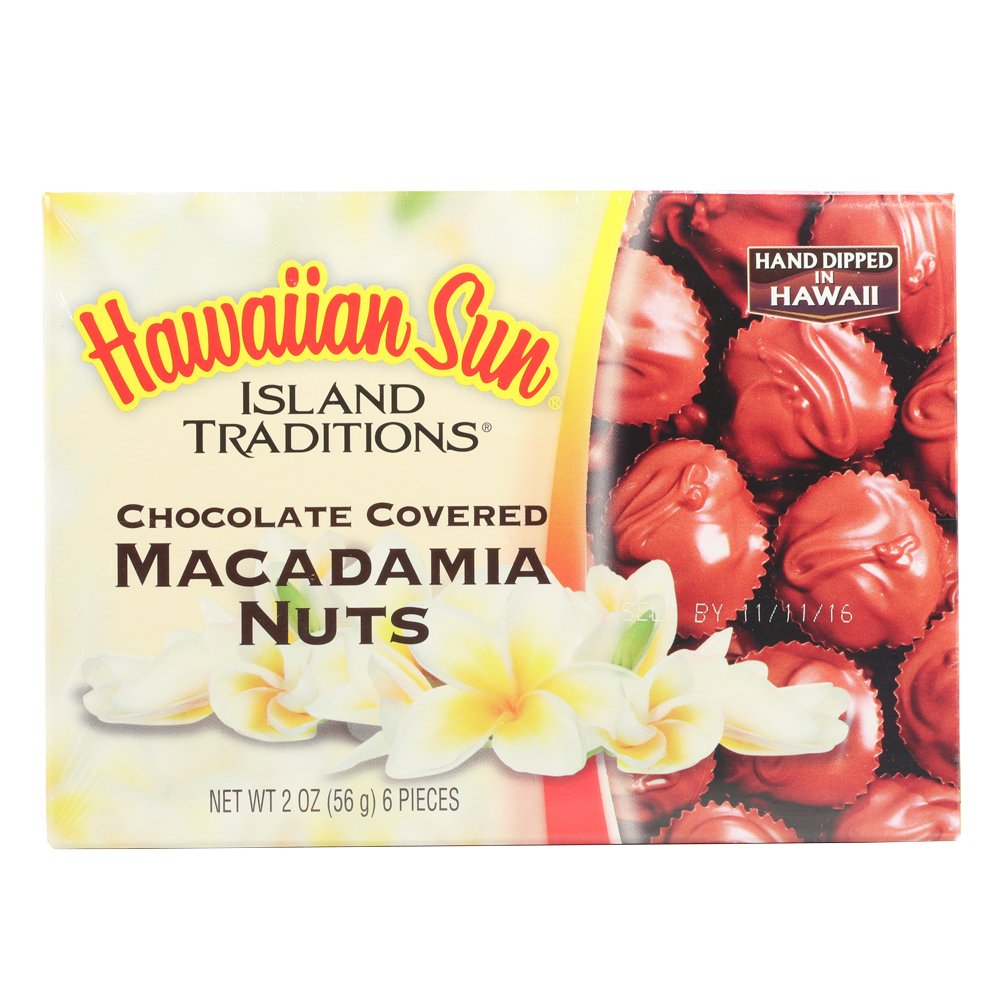 Hawaiian Sun Chocolate Covered Macadamia Nuts - 2 Oz