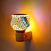 Pure Air Karpure Camphor Electric Diffuser for Home & Office with Free Camphor Tablets | Ceramic Kapoor Dani Electrical with On/Off Switch & Night Lamp | Smoke Free (IS-M-07)