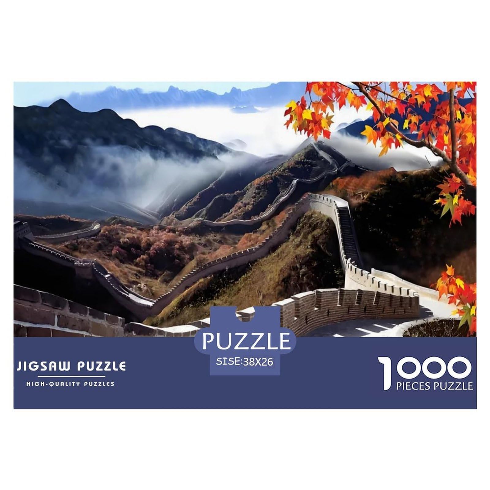 Jigsaw Puzzle 1000 Pieces The Great Wall Puzzles 38x26cm/1000pcs Gift For Kids Challenging Creative Educational Games DIY Cardboard