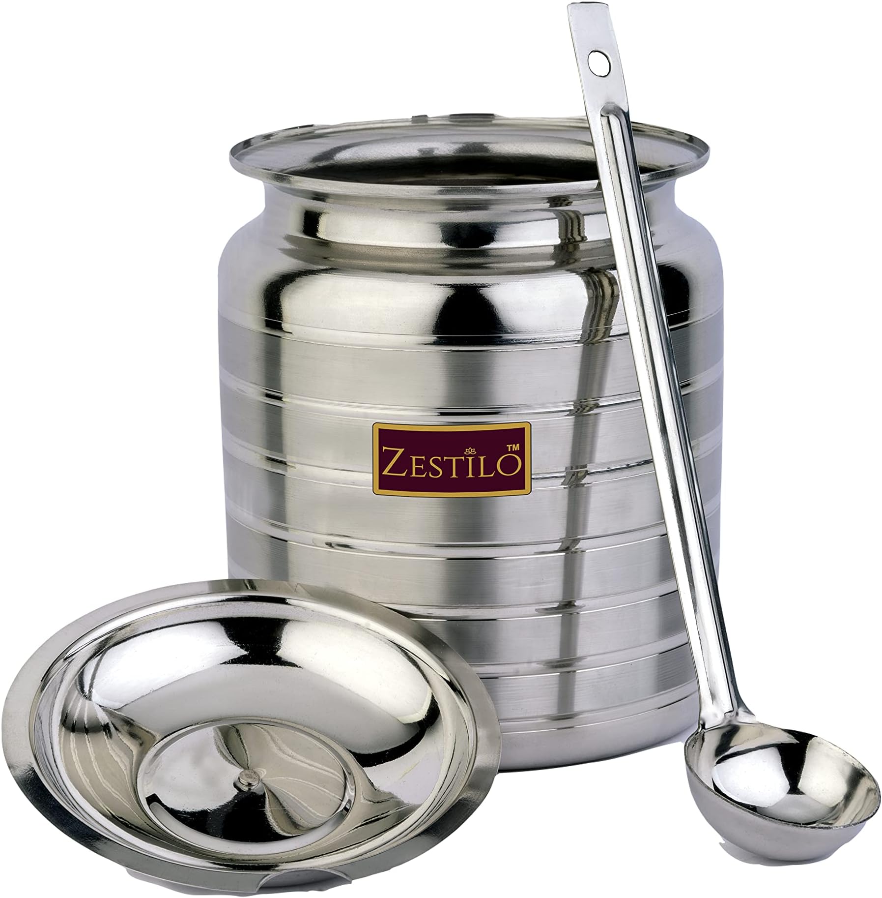 Stainless Steel Oil / Ghee Jar Container
