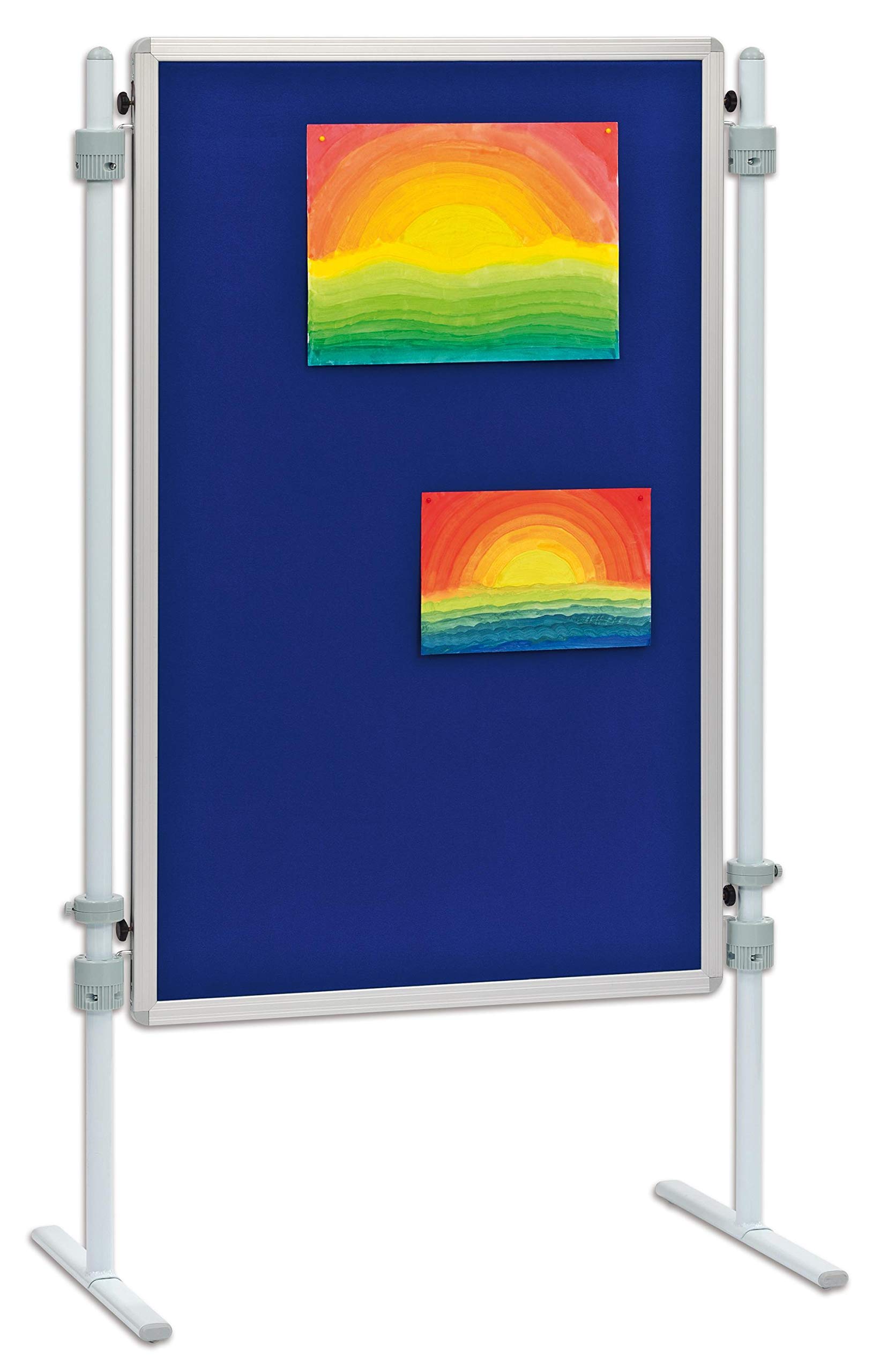 Betzold Stellwandtafel mit Stoffoberfläche – kleine Moderationstafel, Trennwand