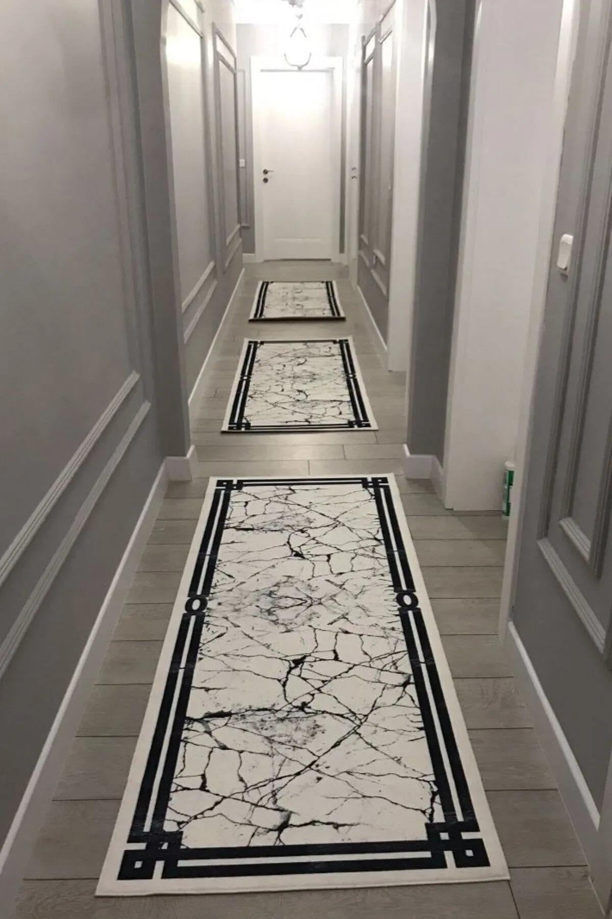 Monnhein Çok Renkli Yolluk Ayça-2 - Yıkanabilir, Kaymaz Taban, Dijital Baskılı, Leke Tutmaz, İnce Hav, Modern Koridor, Mutfak, Antre ve Salon için Dekoratif Yolluk