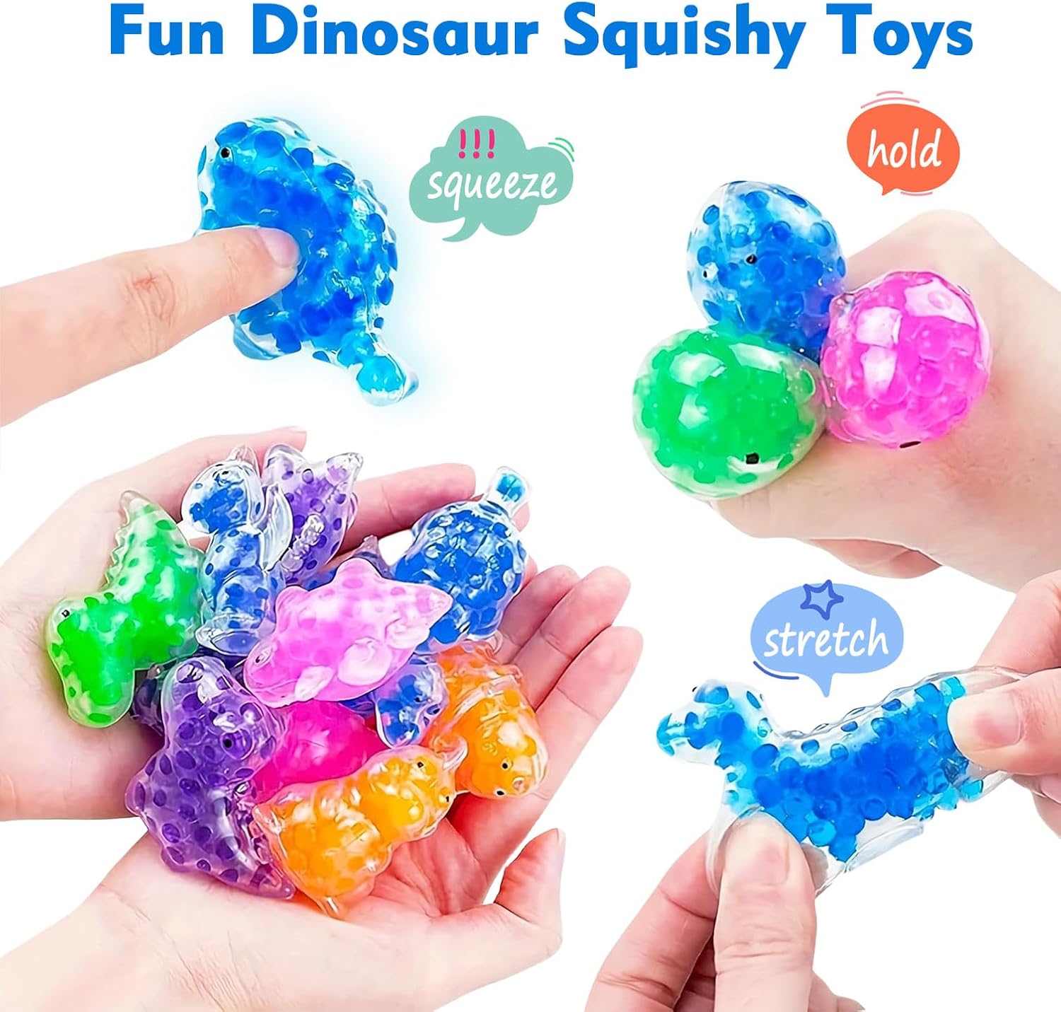 12 Pack Prefilled Easter Eggs with Squeeze Stress Relief Toys Inside, Filled Easter Eggs for Kids, Easter Basket Stuffers, Eggs Hunts, Classroom Prize Supplies