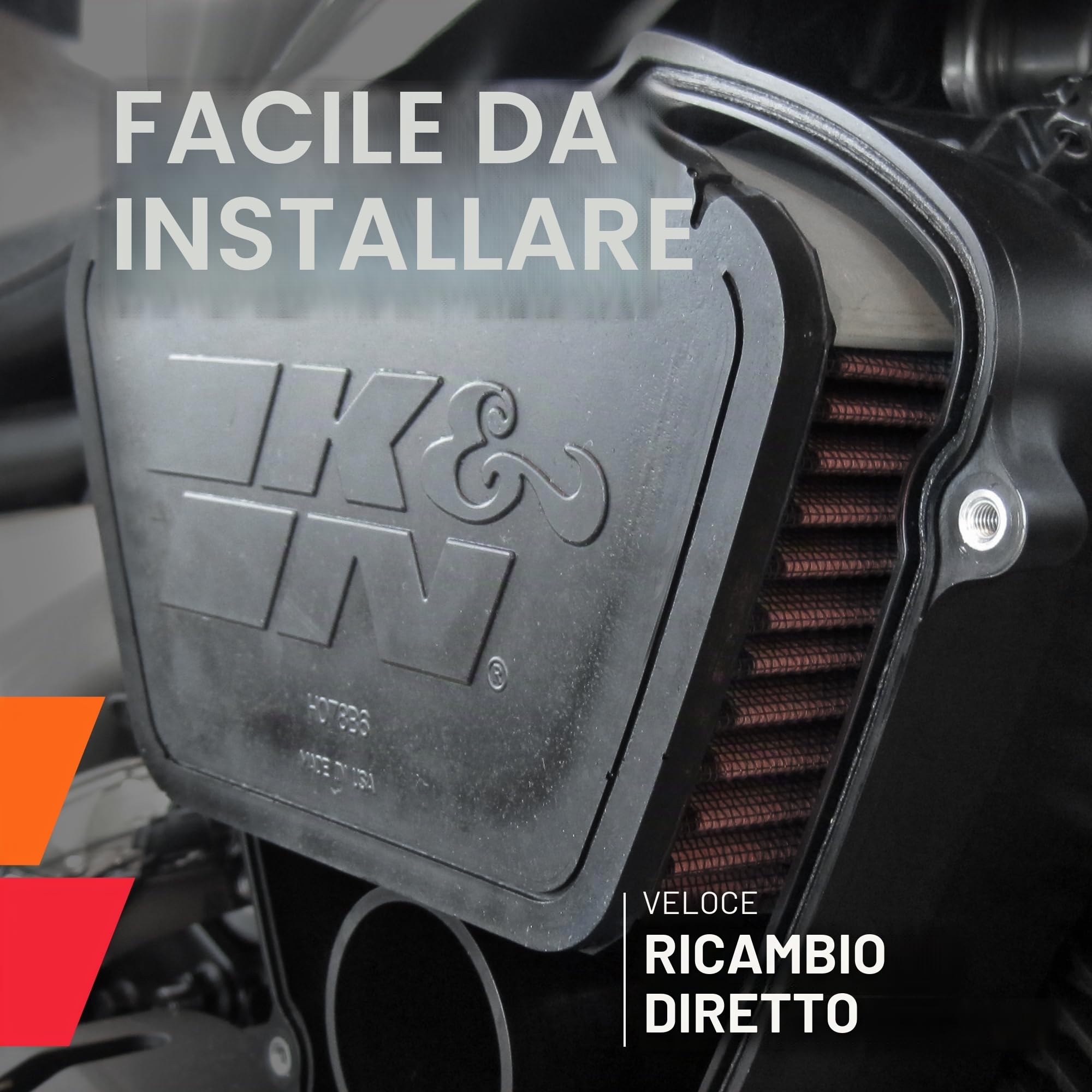 K&N Filtri HD-1717 - Filtro dell'aria di ricambio