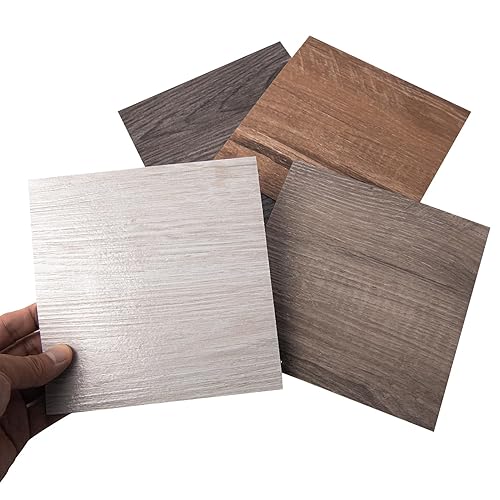 Miniatura 3 de Art3d - Azulejos de vinilo autoadhesivos e impermeables, símil madera, de 6 x 6 pulgadas, paquete de 4, muestra