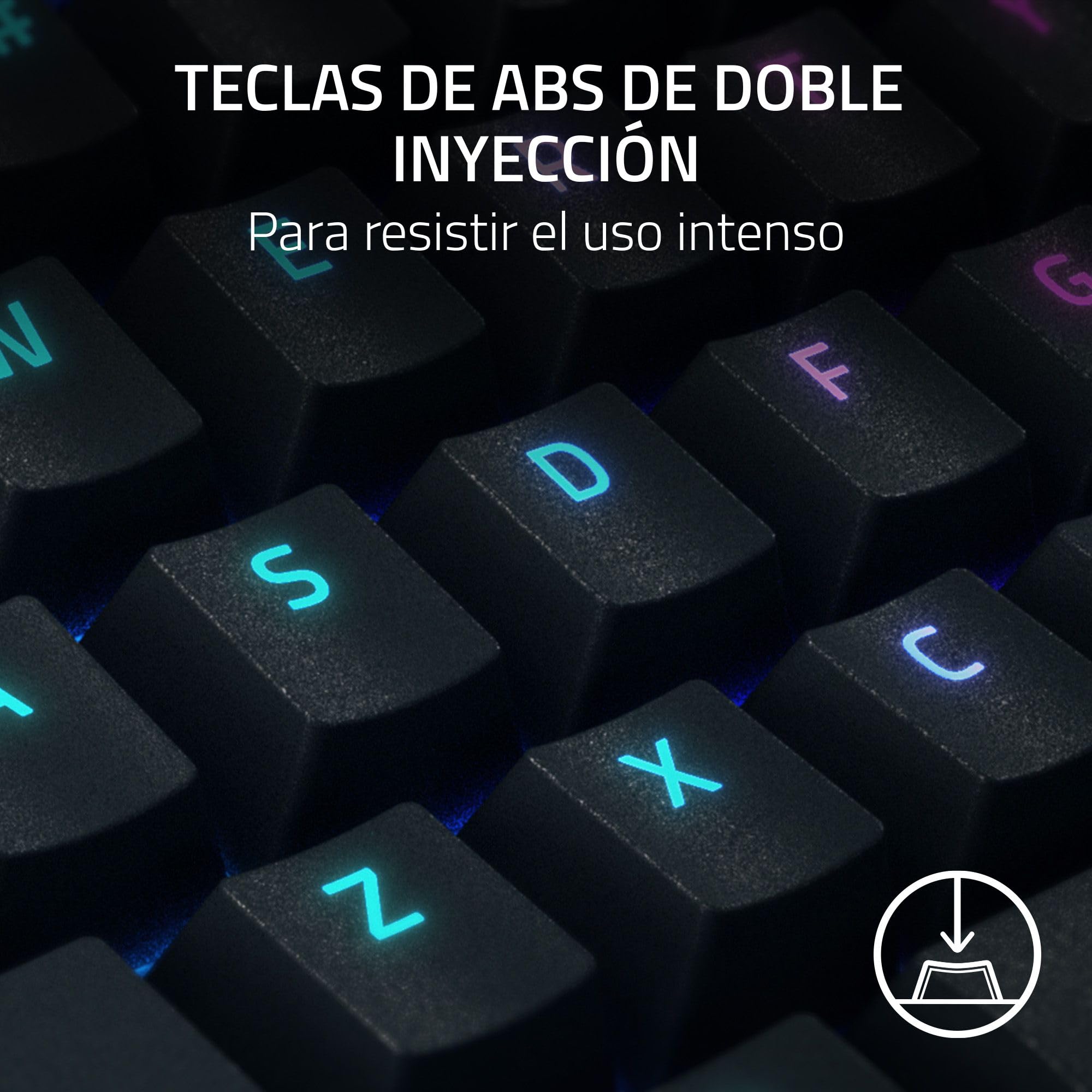 Razer BlackWidow V4 X - Teclado mecánico Gaming (Switches mecánicos Amarillos, 6 Teclas Macro dedicadas, Teclas de ABS de Doble inyección, Chroma RGB) QWERTY Teclado ES | Negro