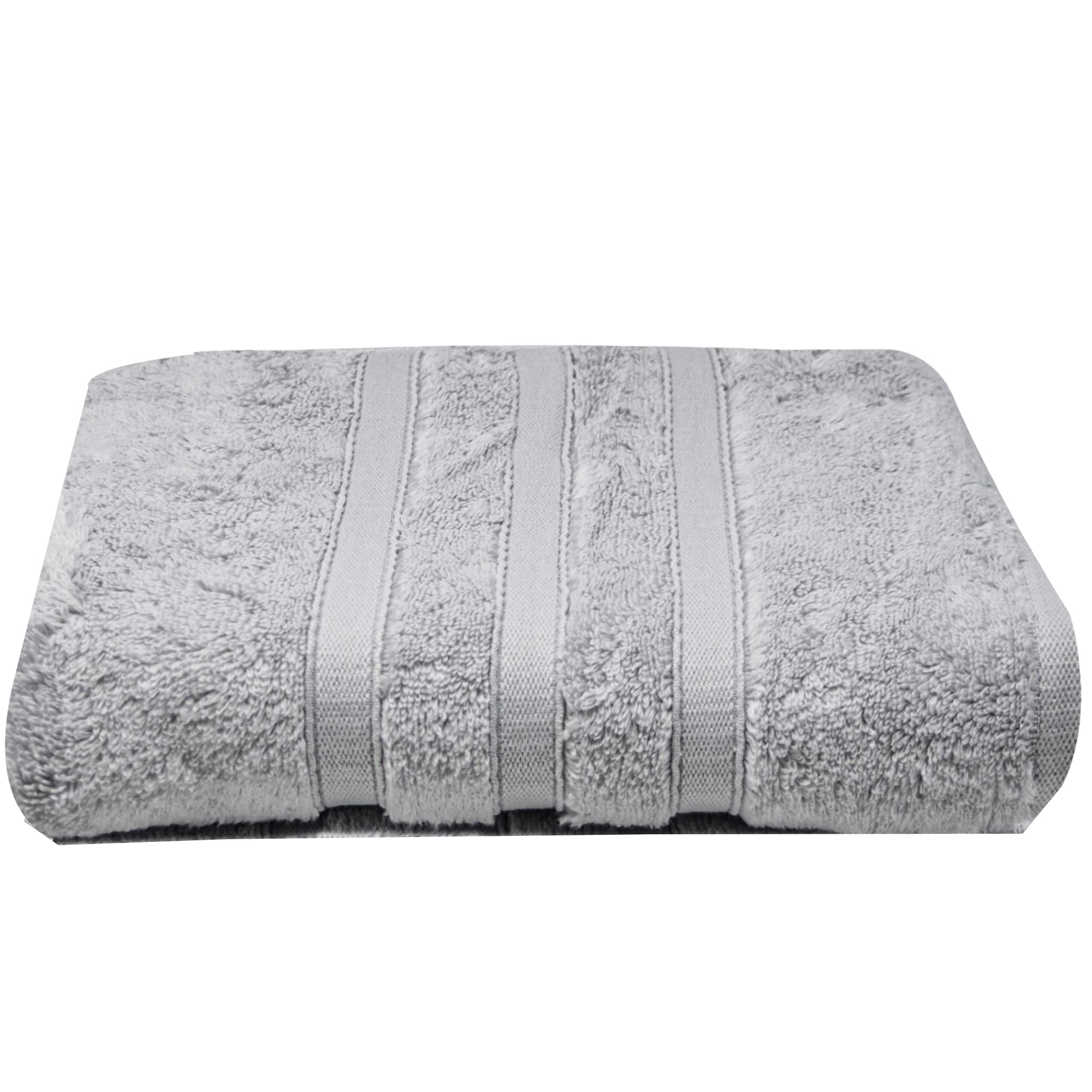 Bath Towels 600gsm Zero Twist Cotton | 1 Pack 70x120cm | Large Quick Drying & Highly Absorbent for Pool Spa Gym & Daily Use Luxe Hotel Quality (Silver Grey, 1)