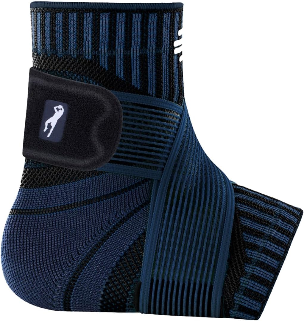 BauerfeindSports Ankle Support, Dirk Nowitzki, Navy, left, L