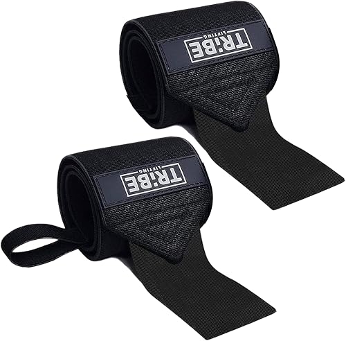 Muñequeras resistentes y correas de levantamiento  Muñequeras de 21 pulgadas para hombres de levantamiento de pesas y correas de muñeca de 24