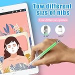 Bopomofo 5PCS Stylus Pen for Touchscreen,High Sensitivity & Precision | Metal Barrel,Fiber Tip,No Charging,Compatible with iPhone iPad Android Microsoft Surface Nintendo Switch Touch Screen