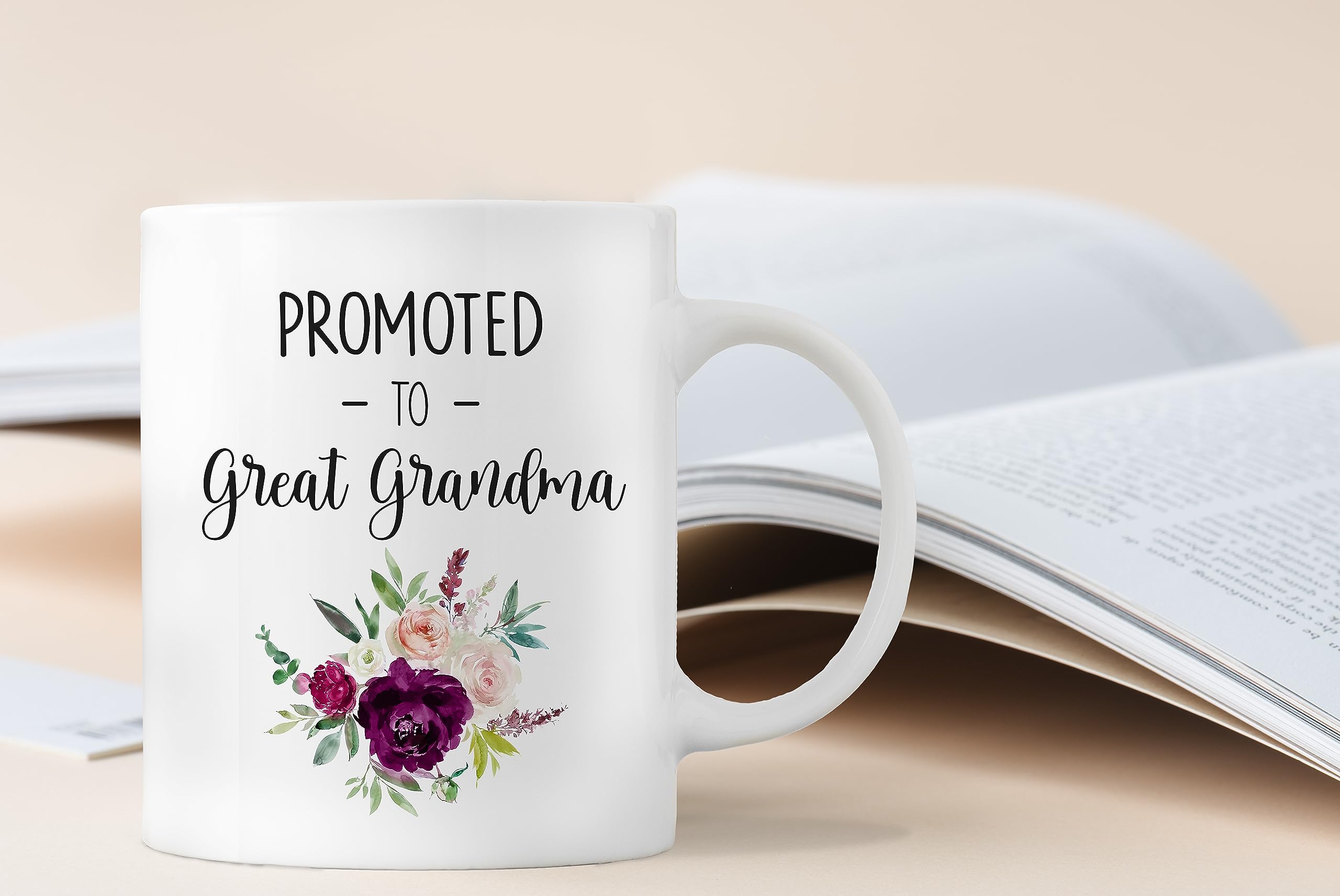 QASHWEY Keramik-Kaffeetasse – Stylische Tasse Mit C-Griff, 325 Ml, Perfekt Für Kaffee, Tee Oder Heiße Schokolade