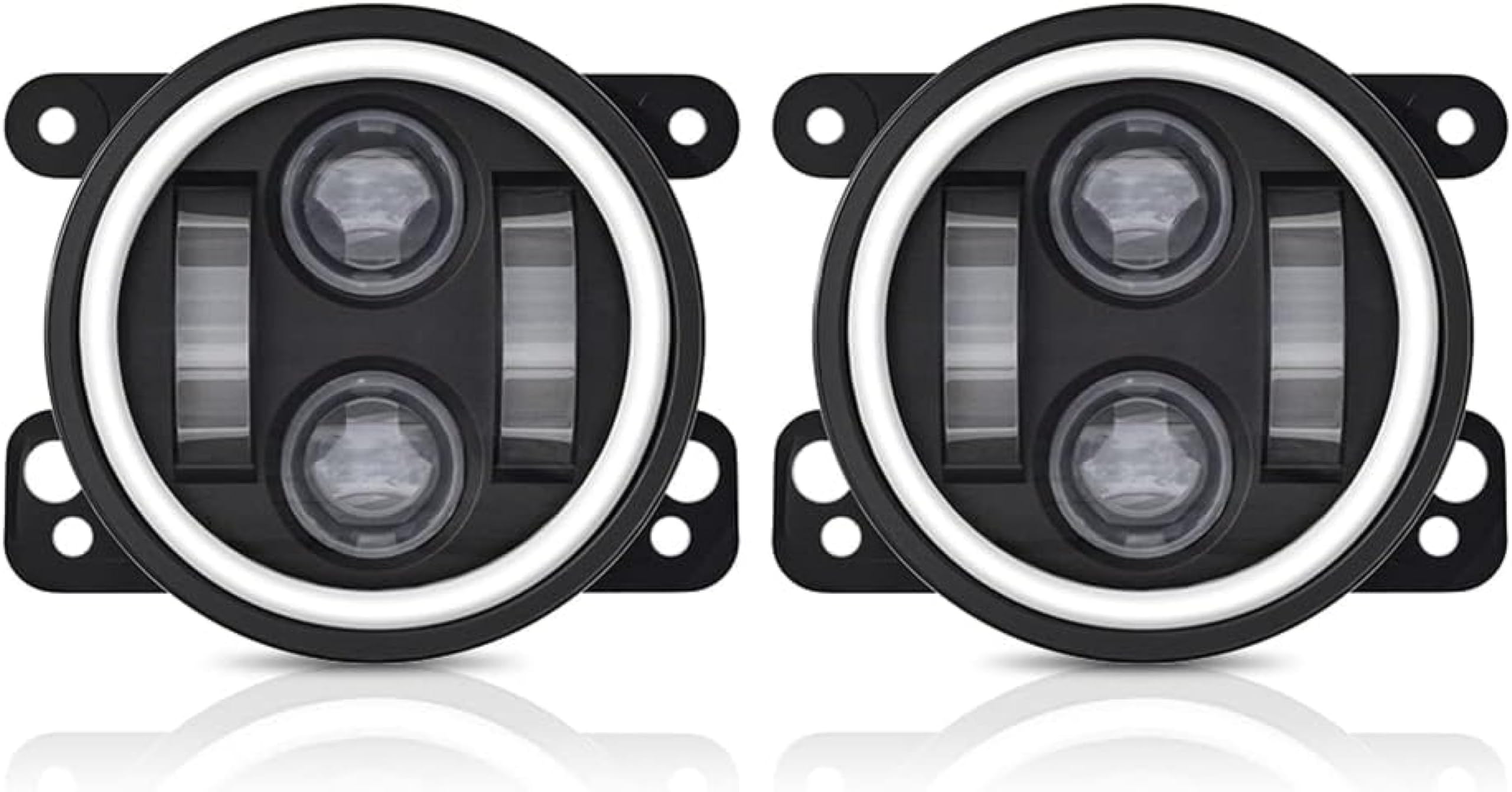 Mistlampen 4-calowe światło przeciwmgielne Angel Eyes Wymiana przedniego światła przeciwmgielnego samochodu Lampa samochodowa DRL Lampa przeciwmgielna do jazdy Dla Offroad 4X4