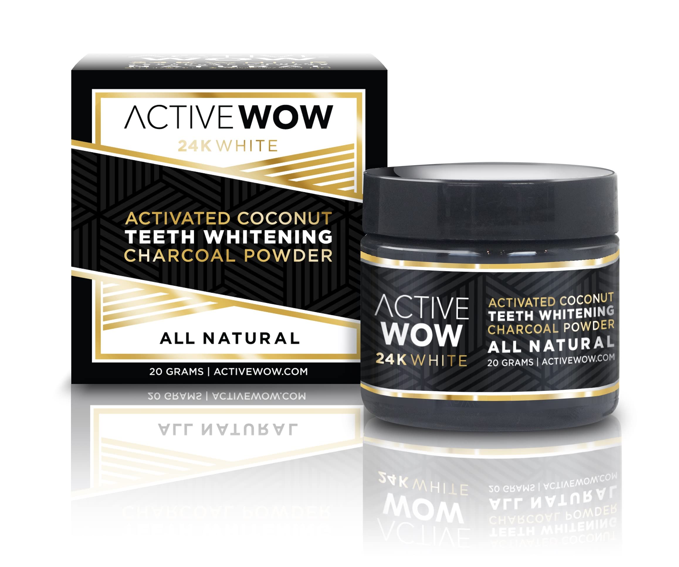 Active Wow 24K White Charcoal Teeth Whitening (Natural) Buy Online in