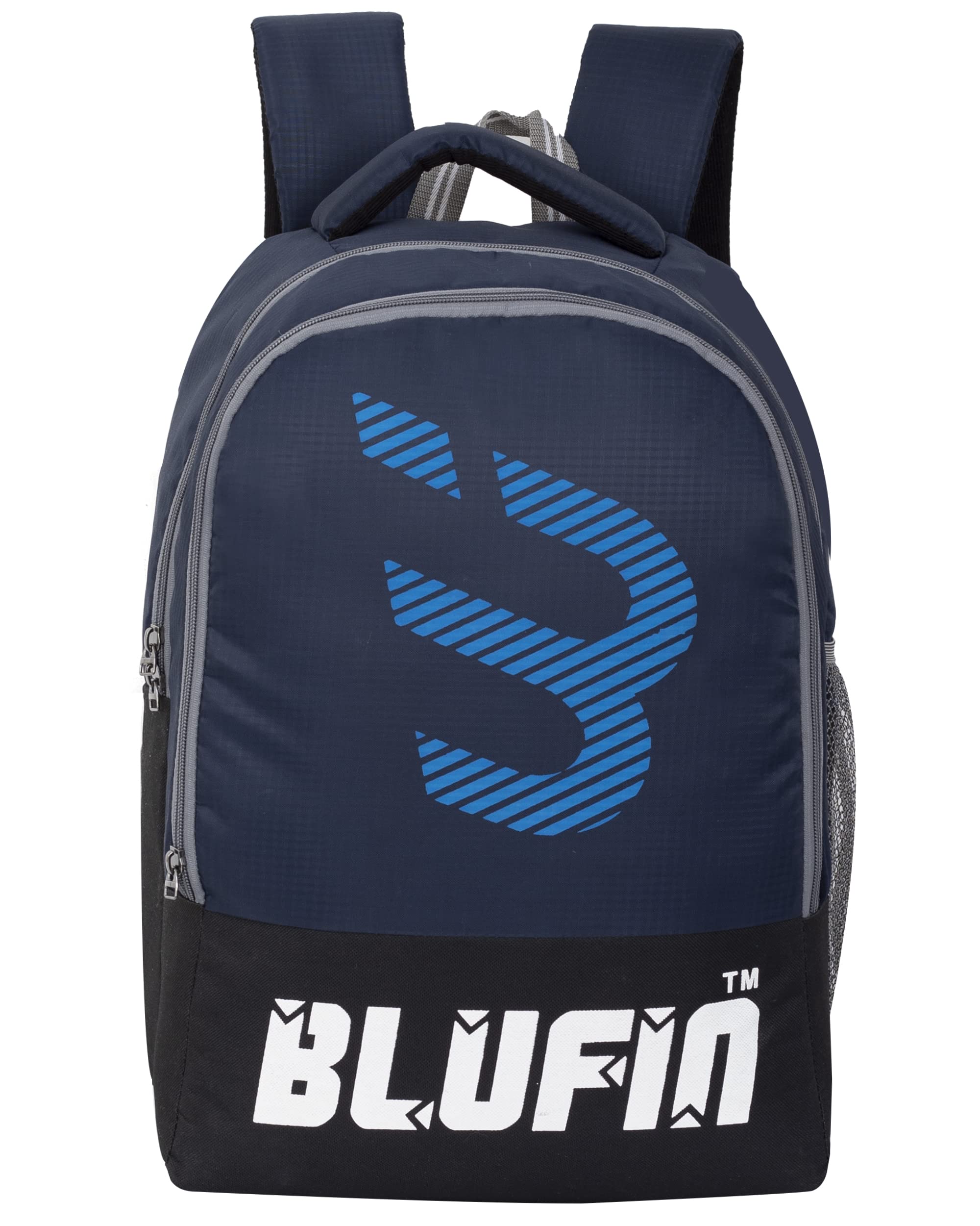 BLUFIN™ Medium Spacy unisex backpack with reflective strip 30 L Laptop Backpack (Blue) (B0C1KY3X6N) Amazon Price History, Amazon Price Tracker