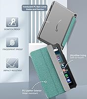 Vista 3 de MoKo Funda para tablet Yaxa Kindle Fire HD 8 y 8 Plus (12/10ª generación, 2024/2022/2020) de 8 pulgadas, funda de piel sintética con triple