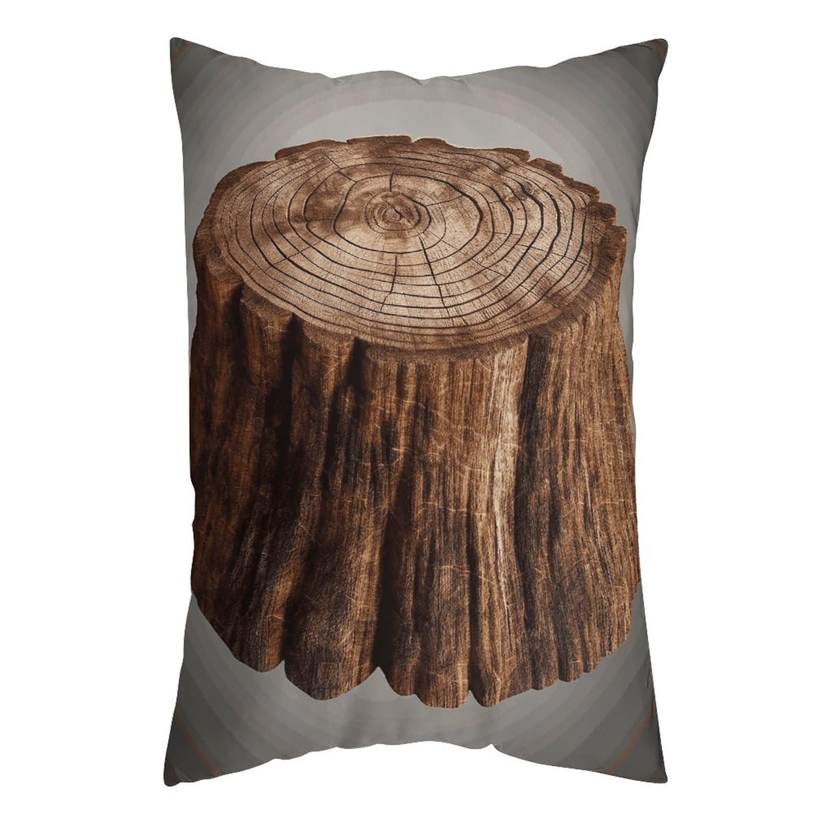 LDGSUPH Stump of Oak Tree Pillow Cases Soft Pillowcase with Invisible Zipper Wrinkle Resistant Pillow Covers Breathable Removable Pillow Protector for Bed Sofa Car 12 "x20
