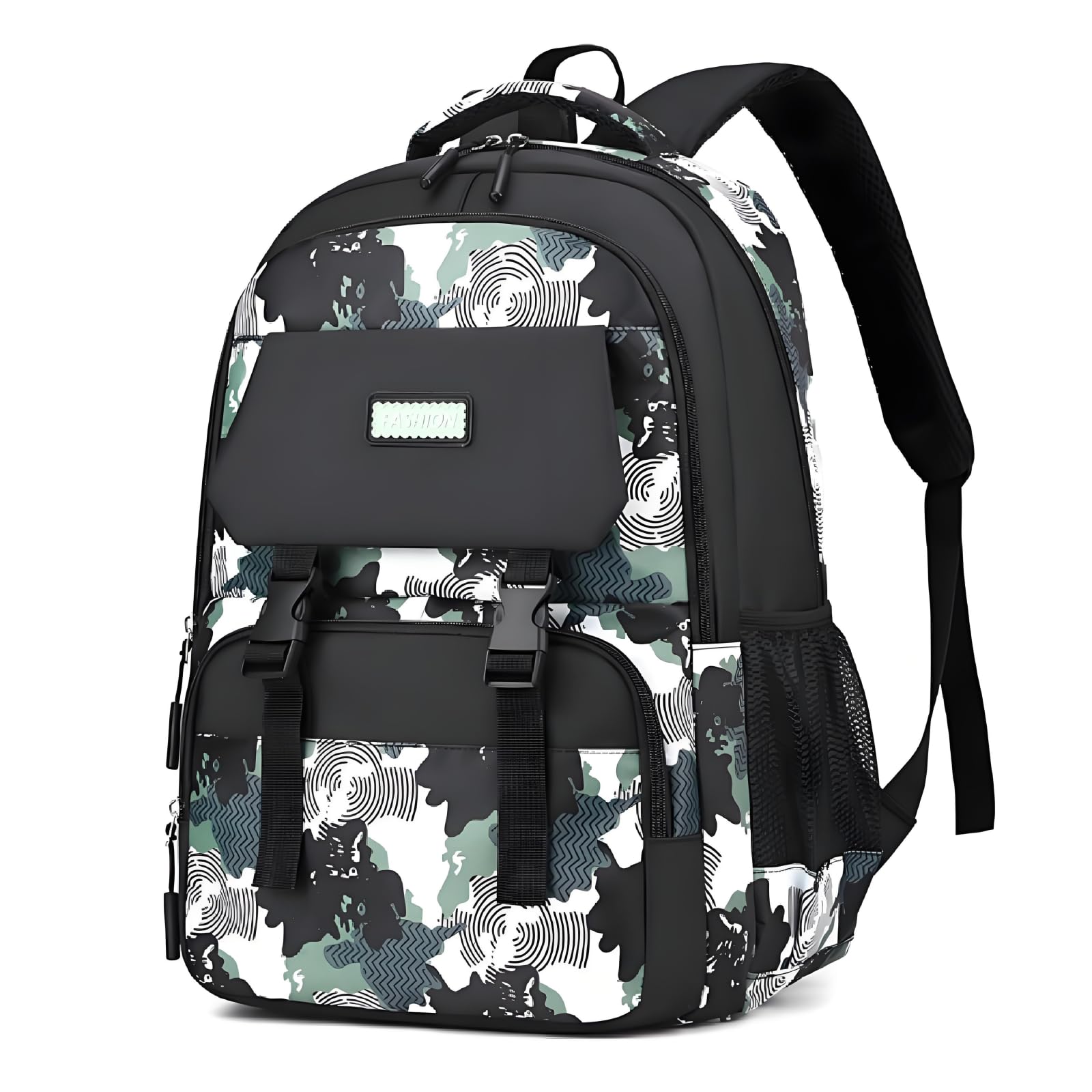 MechMaj Backpack for Boys Kids School Bags Teen Elementary Middle Student Backpacks 16 inch Laptop Bag Back Packs(Green)