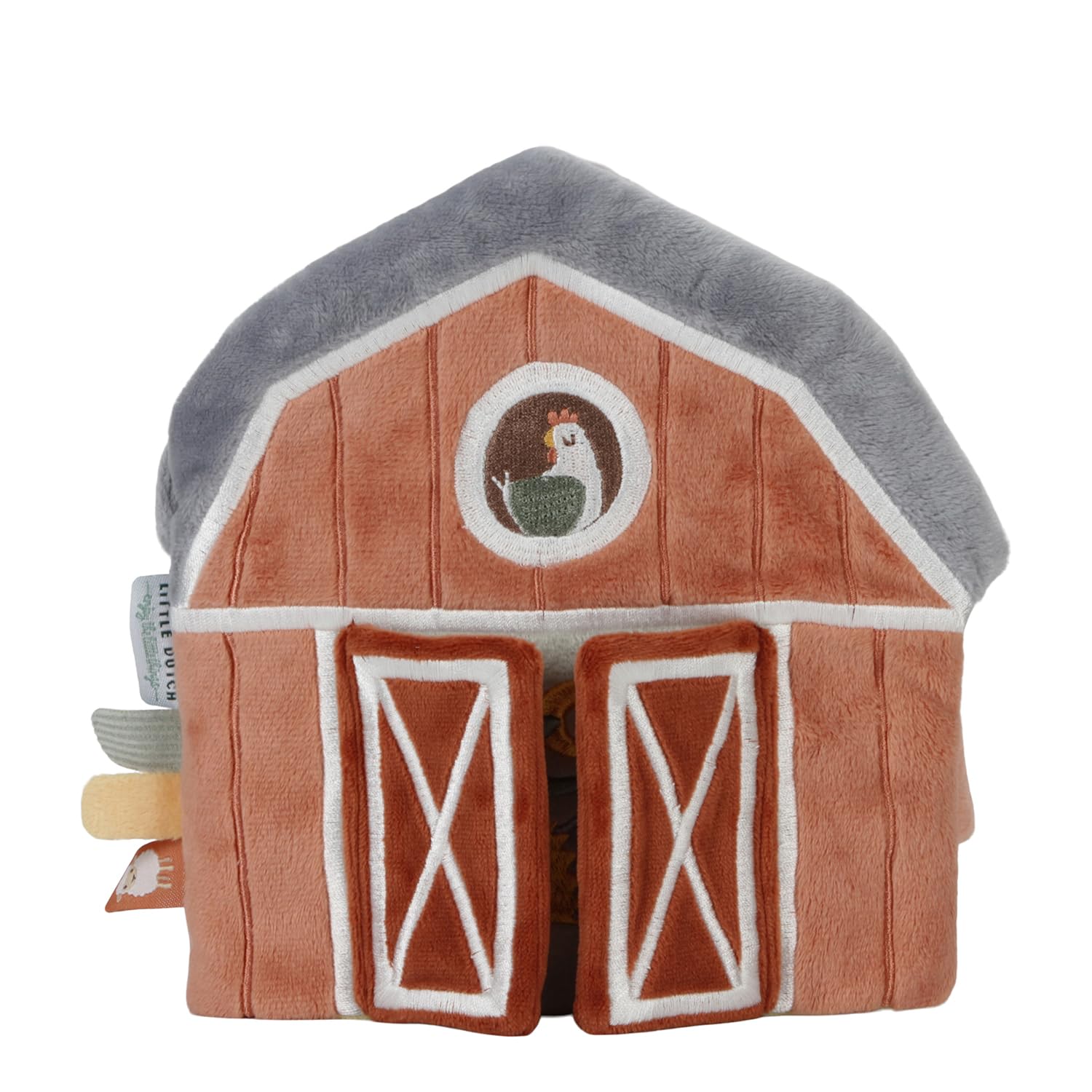 Little Dutch Fühlbuch Stoffbuch Babybuch aus weichem Stoff Aktivität, Entdecken und Knistern Bauernhaus - Little Farm