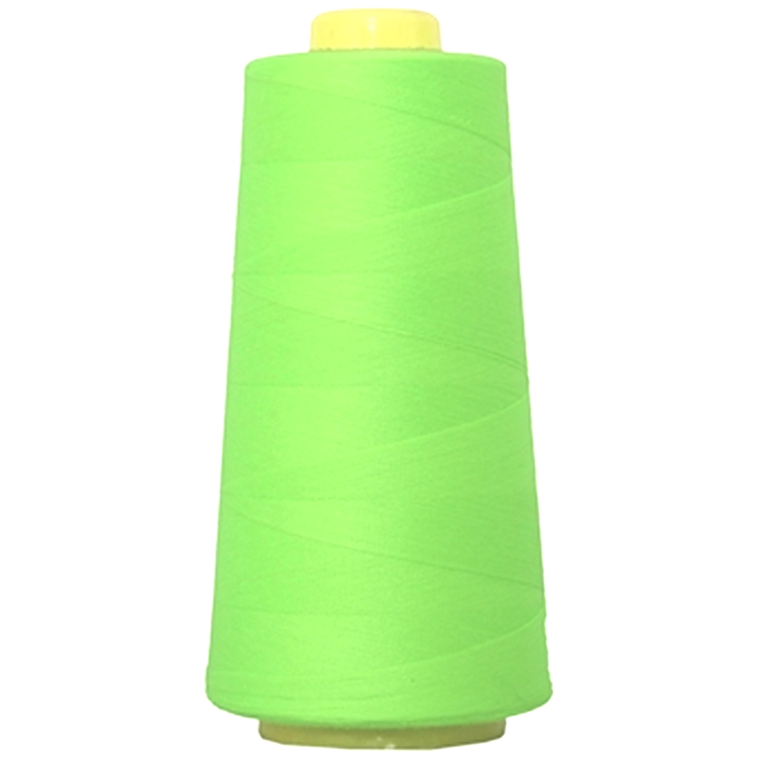 Polyester All Purpose Polyester Sewing Thread 40S/2-4 x 5000 Meters (5468 Yard) Cones 4 Large Cones for Sewing, Quilting, Piecing, Stitch, Serger and Overlock(Fluorescent Green)