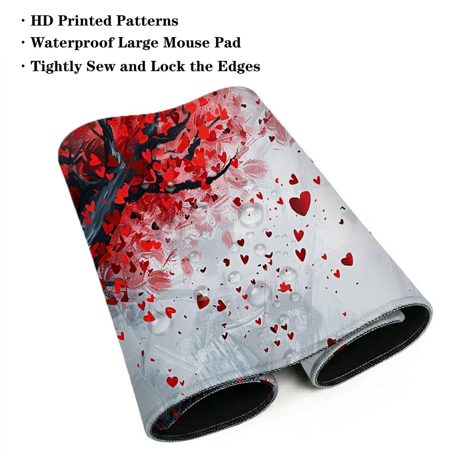 Alfombrilla Escritorio Grande 1200 x 600 x 3 mm, Alfombrilla Ratón Gaming XXL, Árbol De La Vida Tapete de Ordenador con Base Antideslizante y Bordes Reforzados, Impermeable Desk Mat (Paisaje) L-x6966