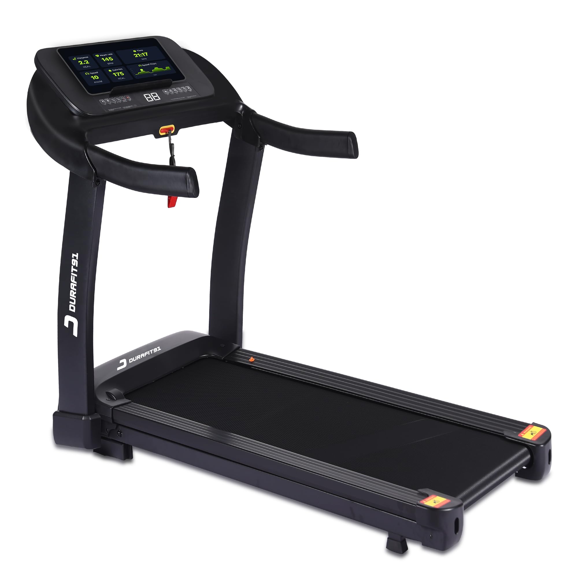 91-Durafit Sprint 5 HP Peak BLDC Motorized |16 Km/Hr Max Speed | 140 Kg User Weight | Free (DIY) Installation Assistance | Black-image-17