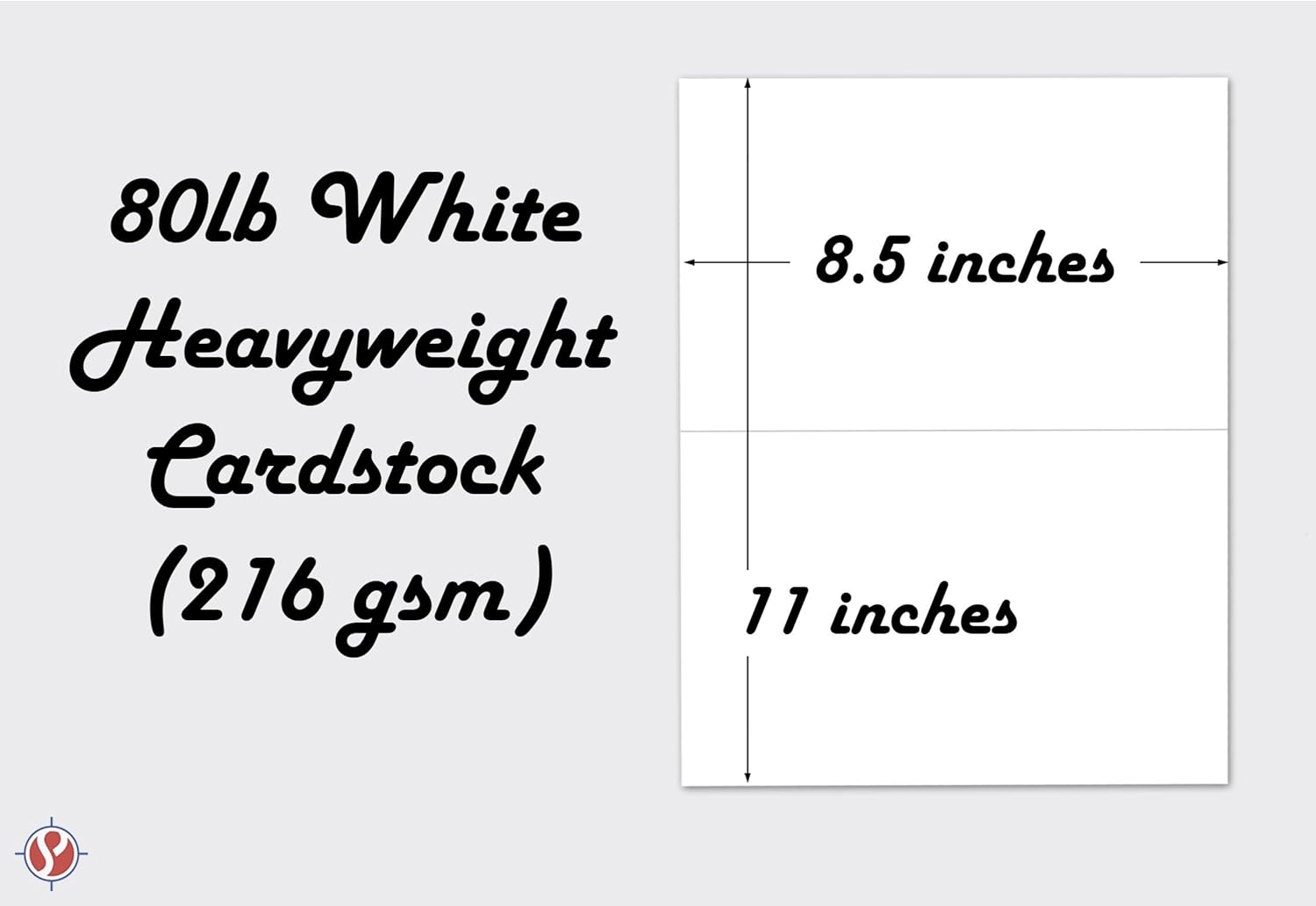 Blank Half Fold Greeting Cards - 8.5 x 5.5 Inch Heavyweight White Card Stock Paper - for Birthday, Wedding, Holiday, Anniversary Invitations, and All Occasions - Bulk Pack of 100 Cards