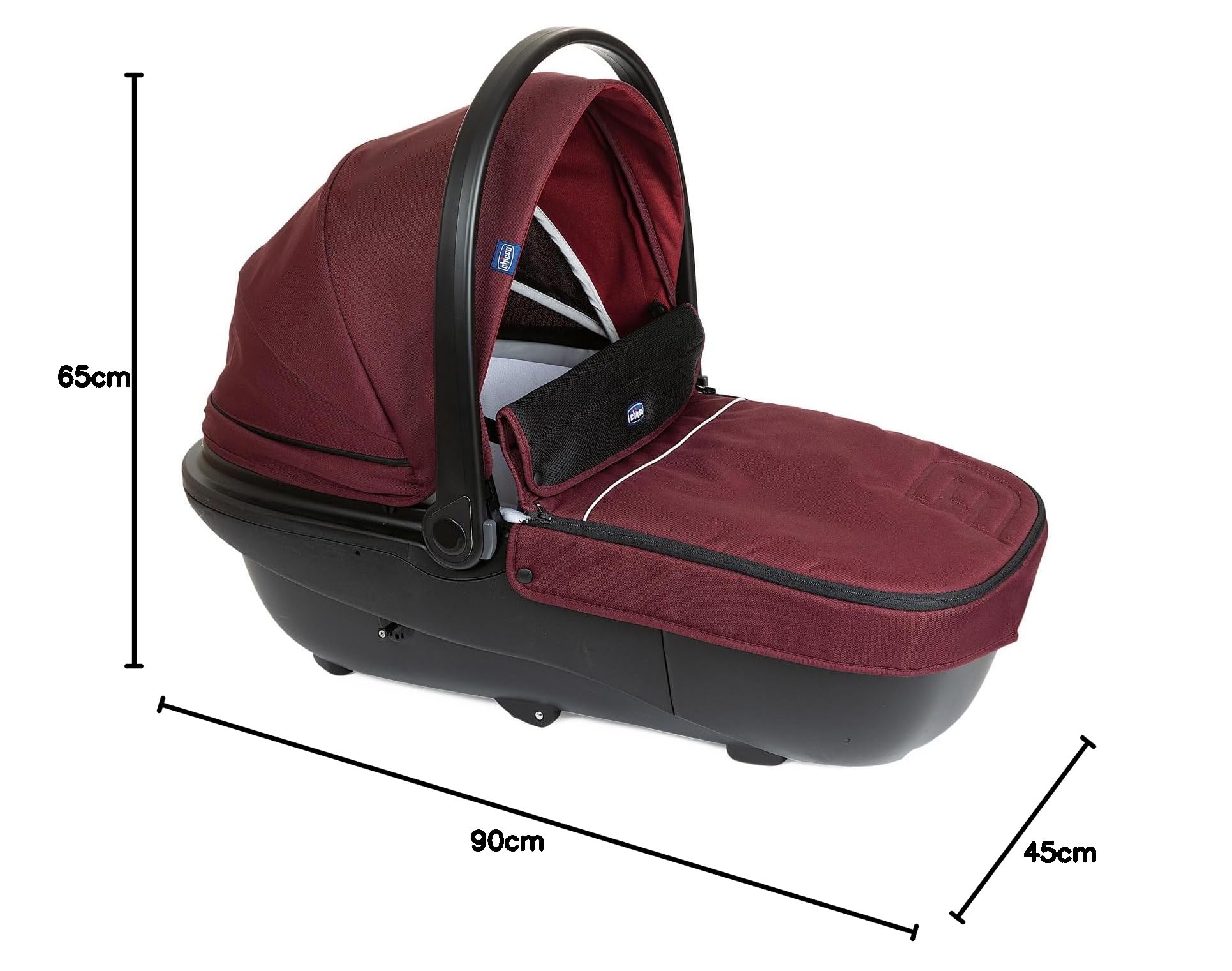 Navicella Activ3, Ampia e Imbottita Navicella Per Passeggino Activ3, Con Sistema di Aerazione, Schienale Reclinabile, Per i Primi Giorni di Vita Del Bambino