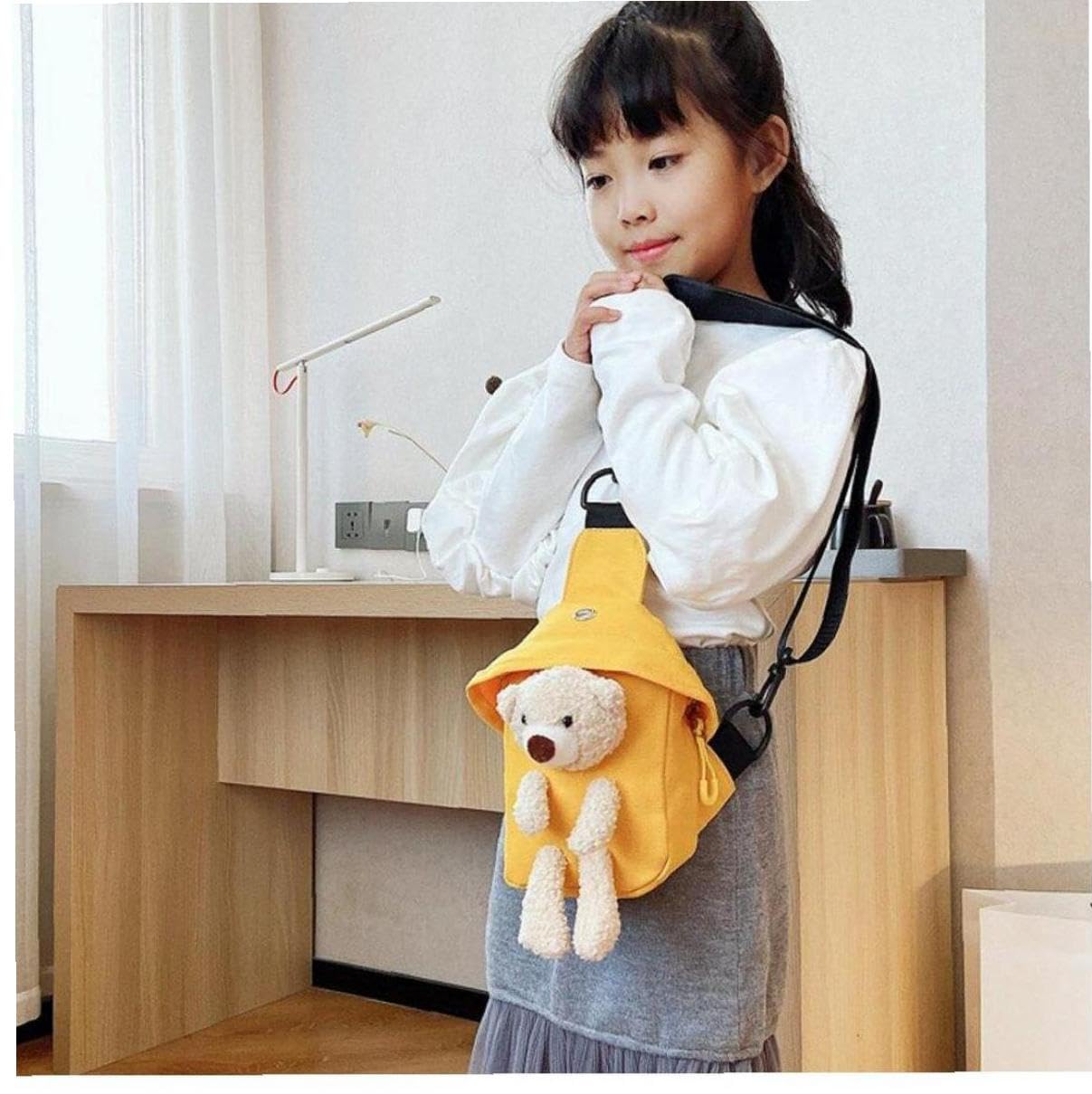 Amazon.co.jp: ショルダーバッグ キャラクターのぬいぐるみ熊の子供胸 