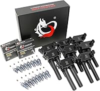 Dragon Fire Performance Ignition Coils & Iridium Spark Plugs Kit for 2008-2019 Dodge Jeep Chrysler Ram 5.7-6.4 V8 HEMI - OEM Direct Fit