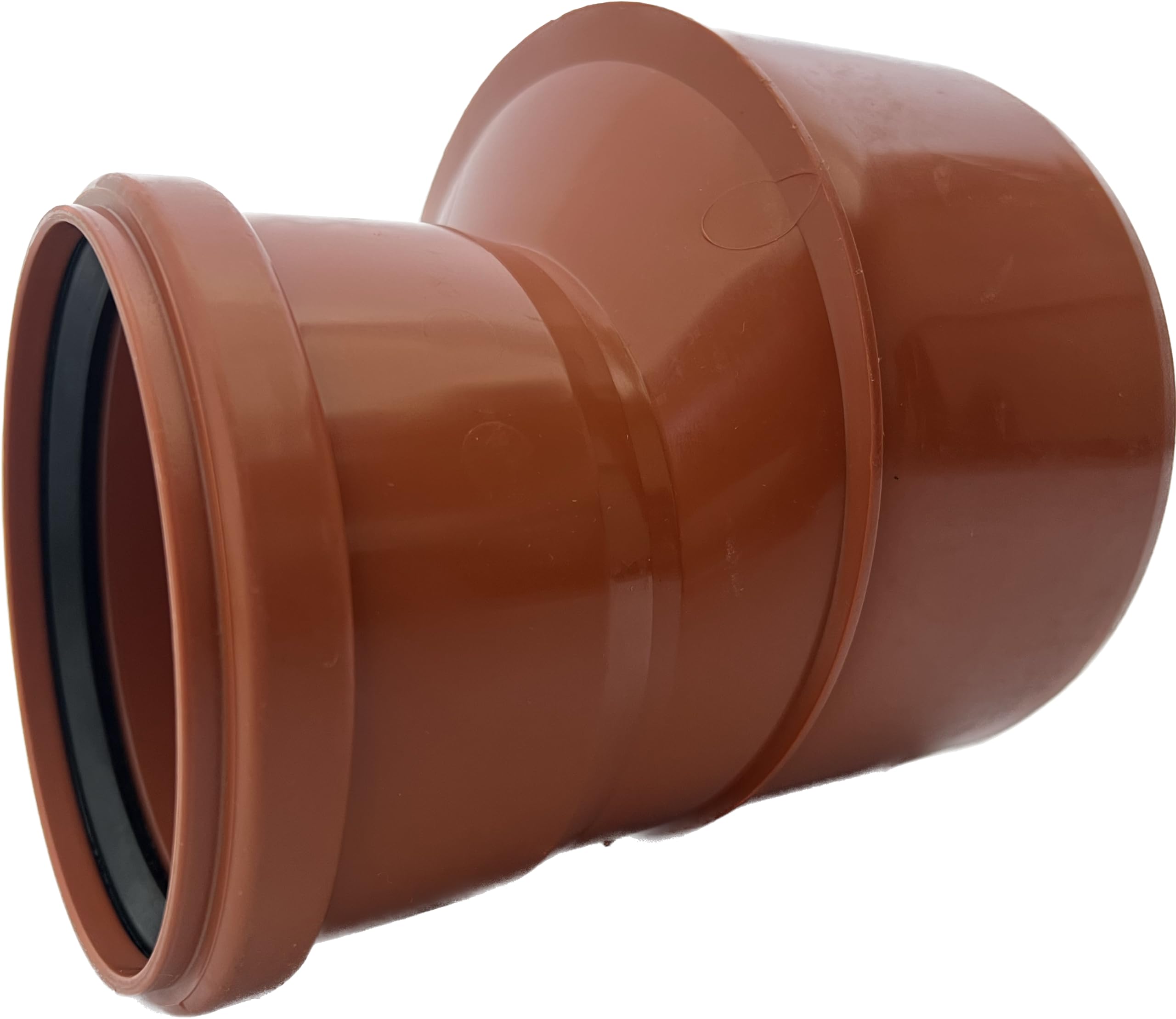 KG Reduktion DN 250/200 PVC-U-Verbinder Übergangsrohr Reduzierstück Rohrreduzierung mit Dichtung für externe Entwässerungssysteme Gummidichtung Abwasser Kanalrohrsystem