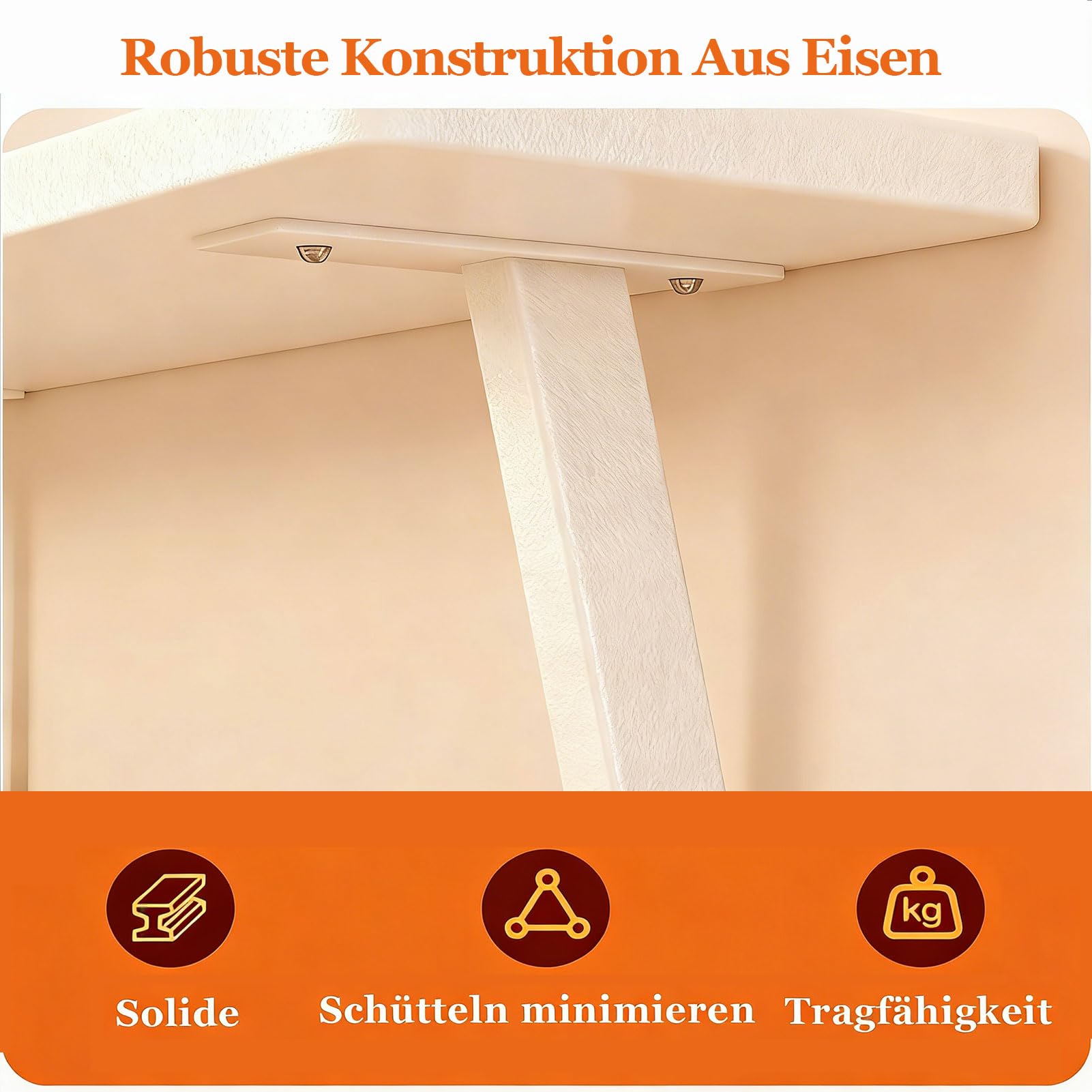 Klemmbares Schreibtisch Organizer Regal 60x20cm, Adjustable Desk Shelf Clamp mit Klemme TischverläNgerung Klemmbar Aufbewahrungsregal für Office, Schule