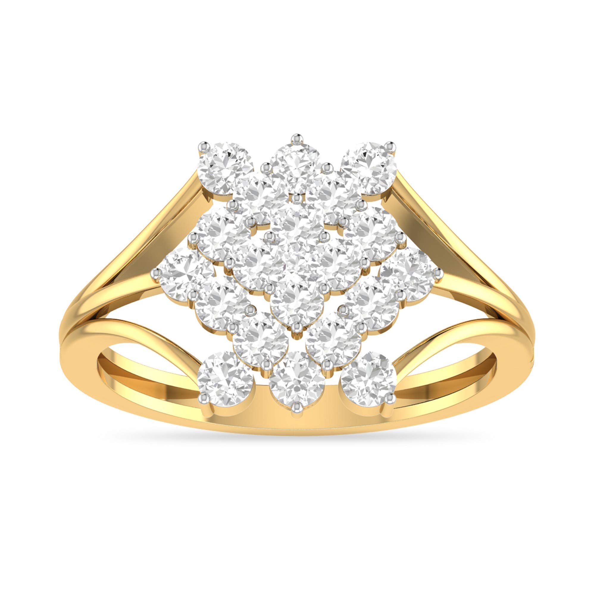 pc jeweller Yellow Gold and Solitaire Ring for Women-picture-36