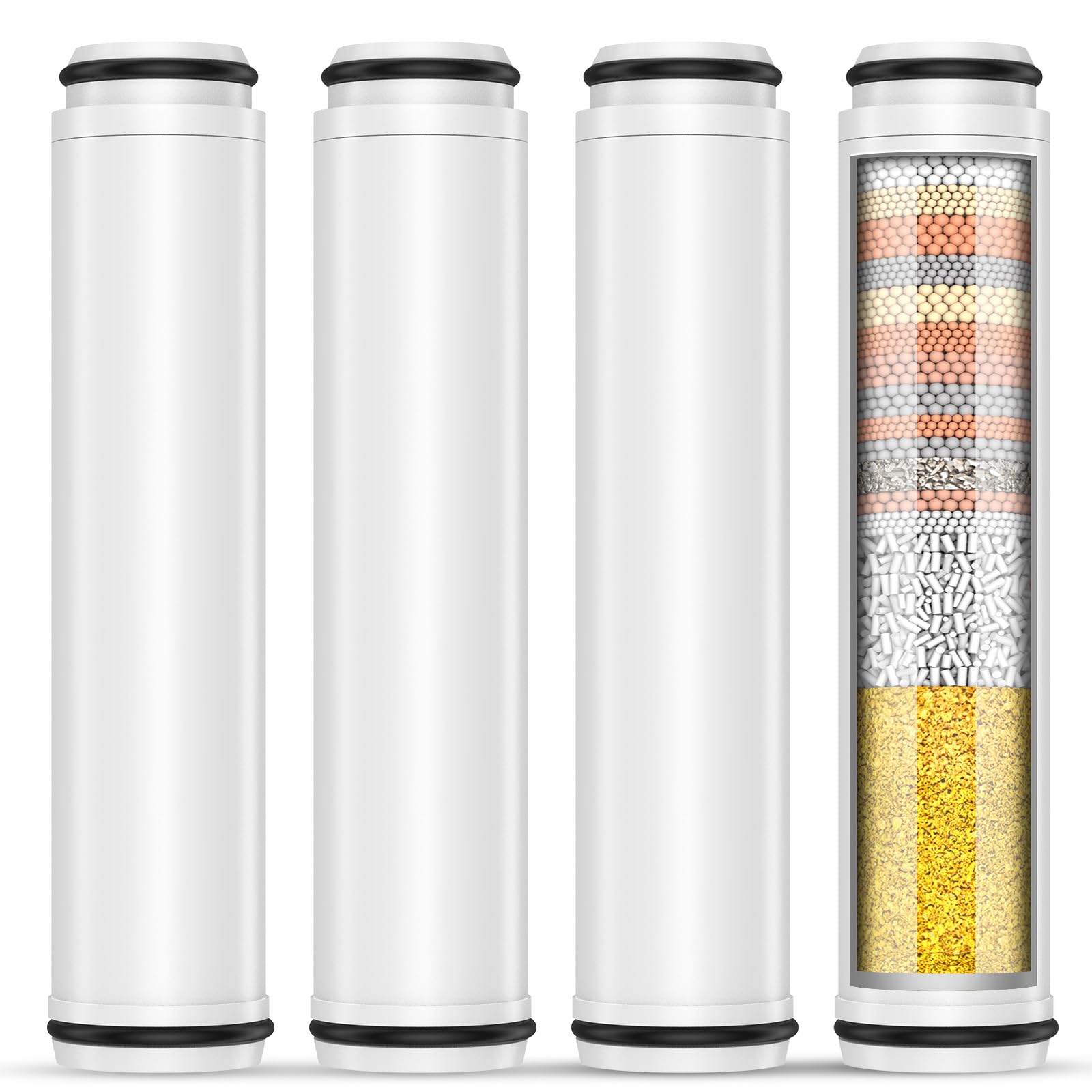 Photo 1 of FEELSO Shower Filter Replacement Cartridges - 4 PCSLPNPMFY0415026