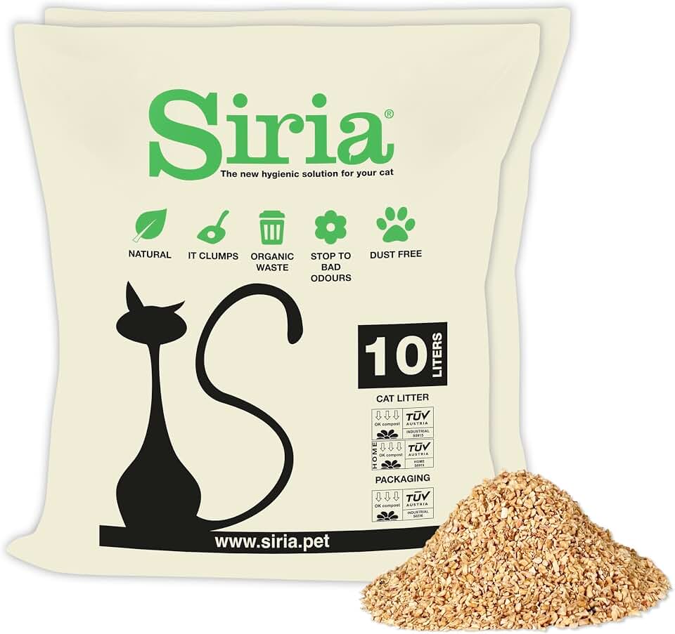 Siria Arena vegetal aglomerante, set 2 bolsas de 10 L (20 L)