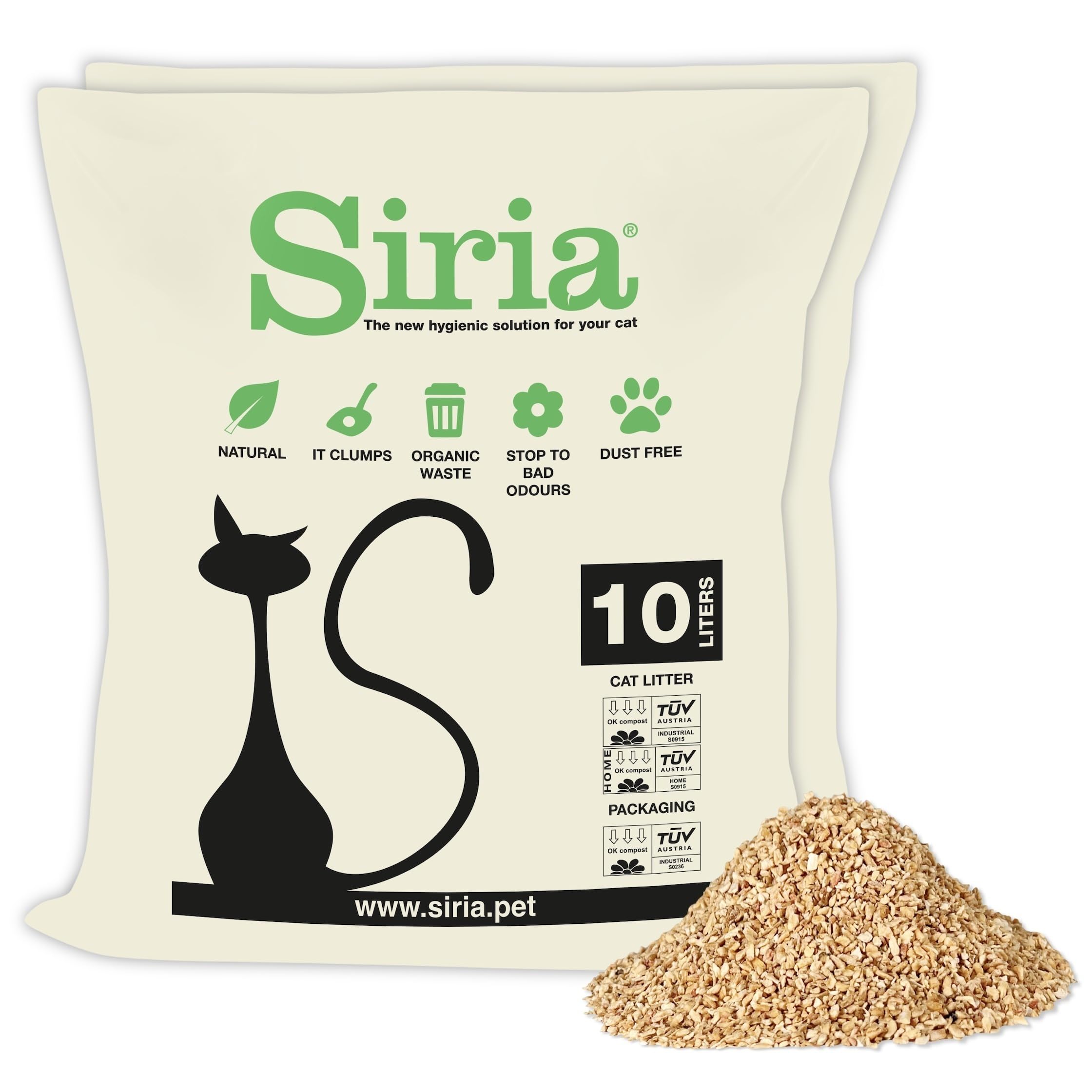 Arena vegetal para gatos