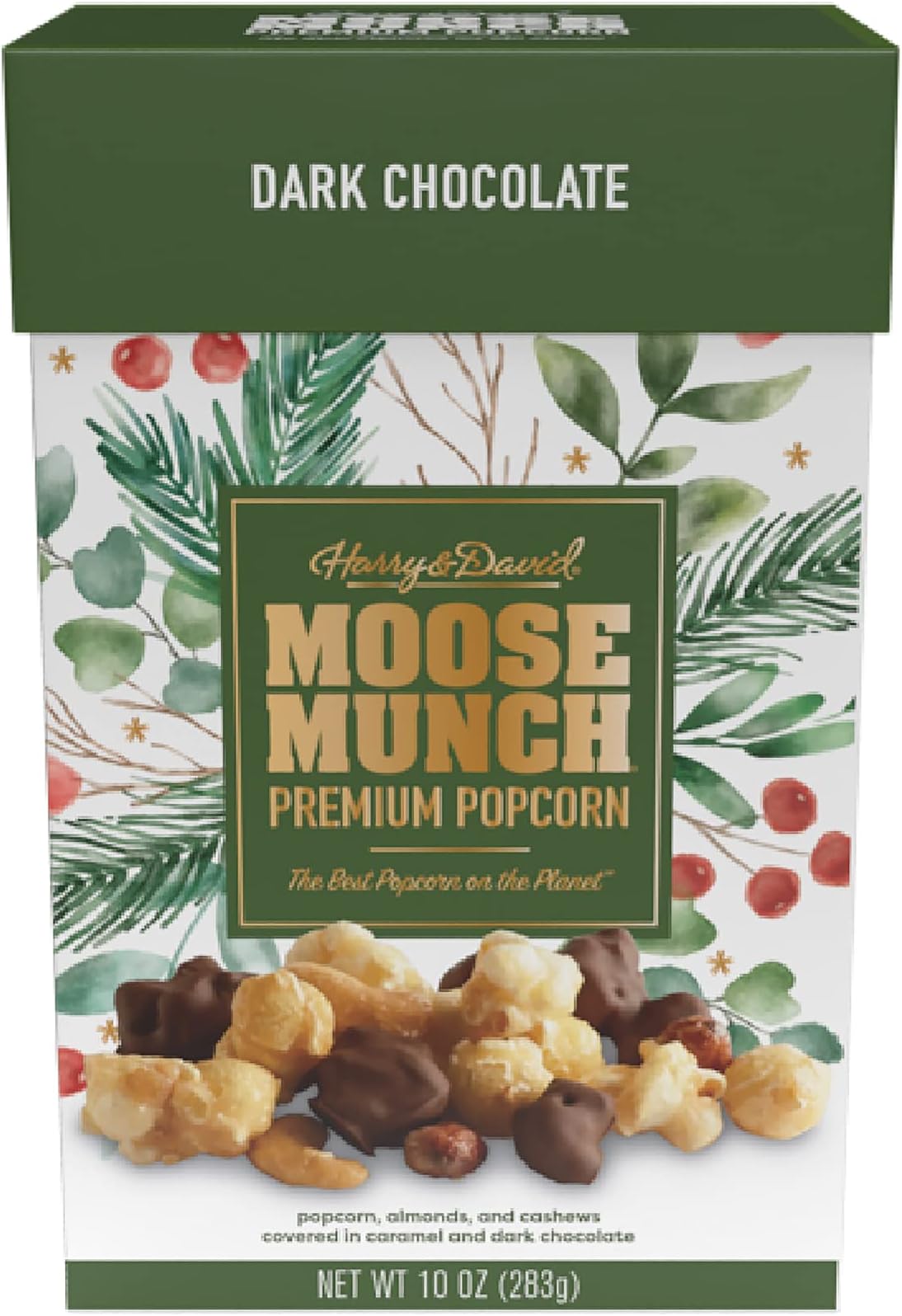 Moose Munch Premium Popcorn Box - Dark Chocolate, 10 oz