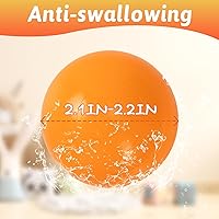 Vista 4 de 100 piezas de pelotas para pozo de bolas de 8 colores, plástico de 5.3-5.6 cm, a prueba de aplastamiento, con bolsa de almacenamiento