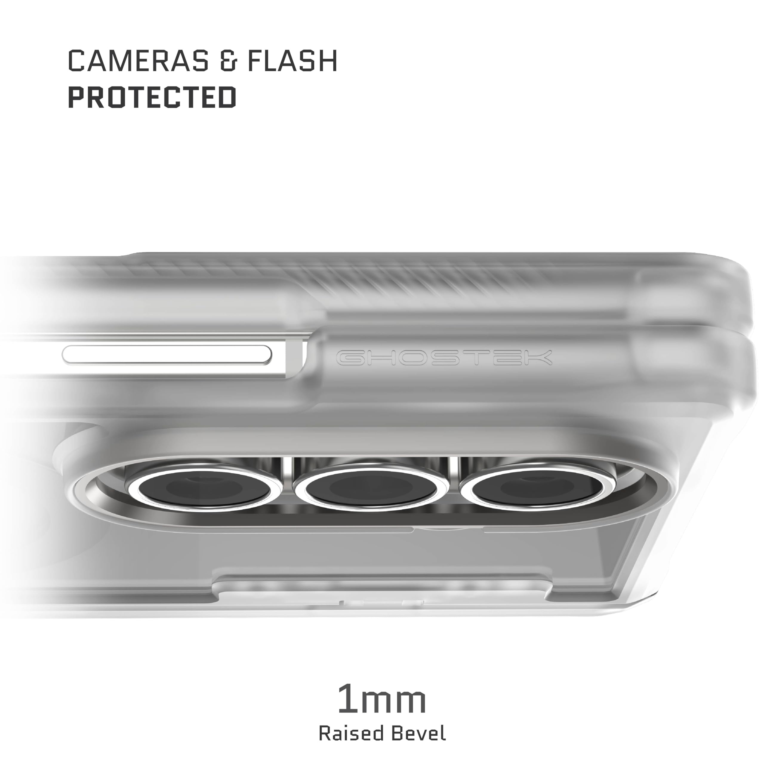 Ghostek Covert - Custodia trasparente per Galaxy Fold 7 con cavalletto integrato, MagSafe e protezione completa della cerniera progettata per Samsung Galaxy Z Fold7 (8") 2025 (trasparente opaco)