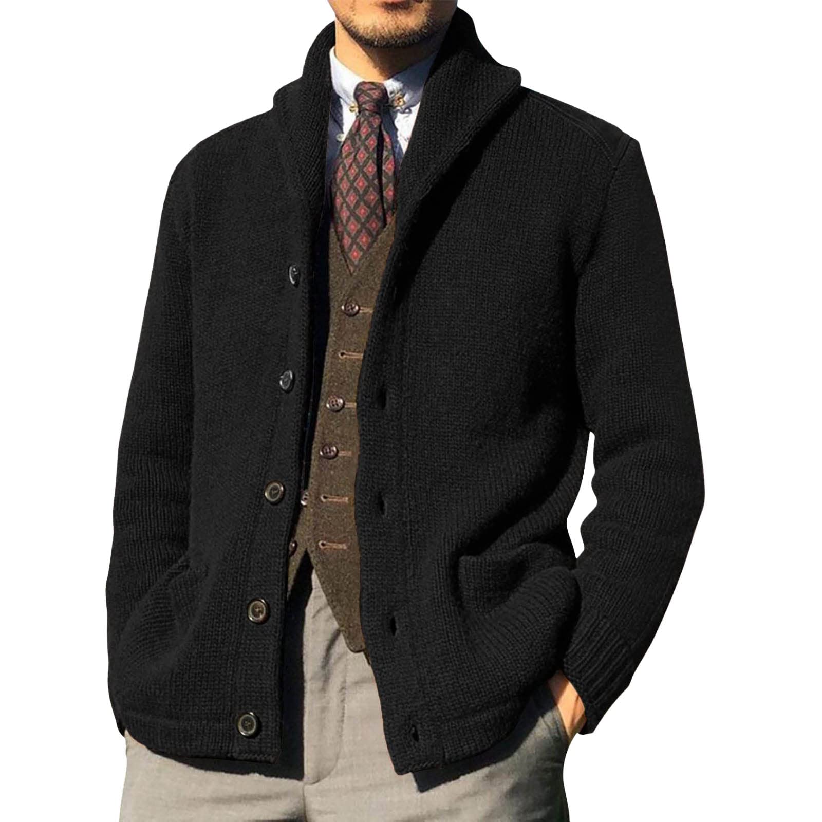Prendas de punto con botones de estilo sofisticado y tacto suave para invierno 4