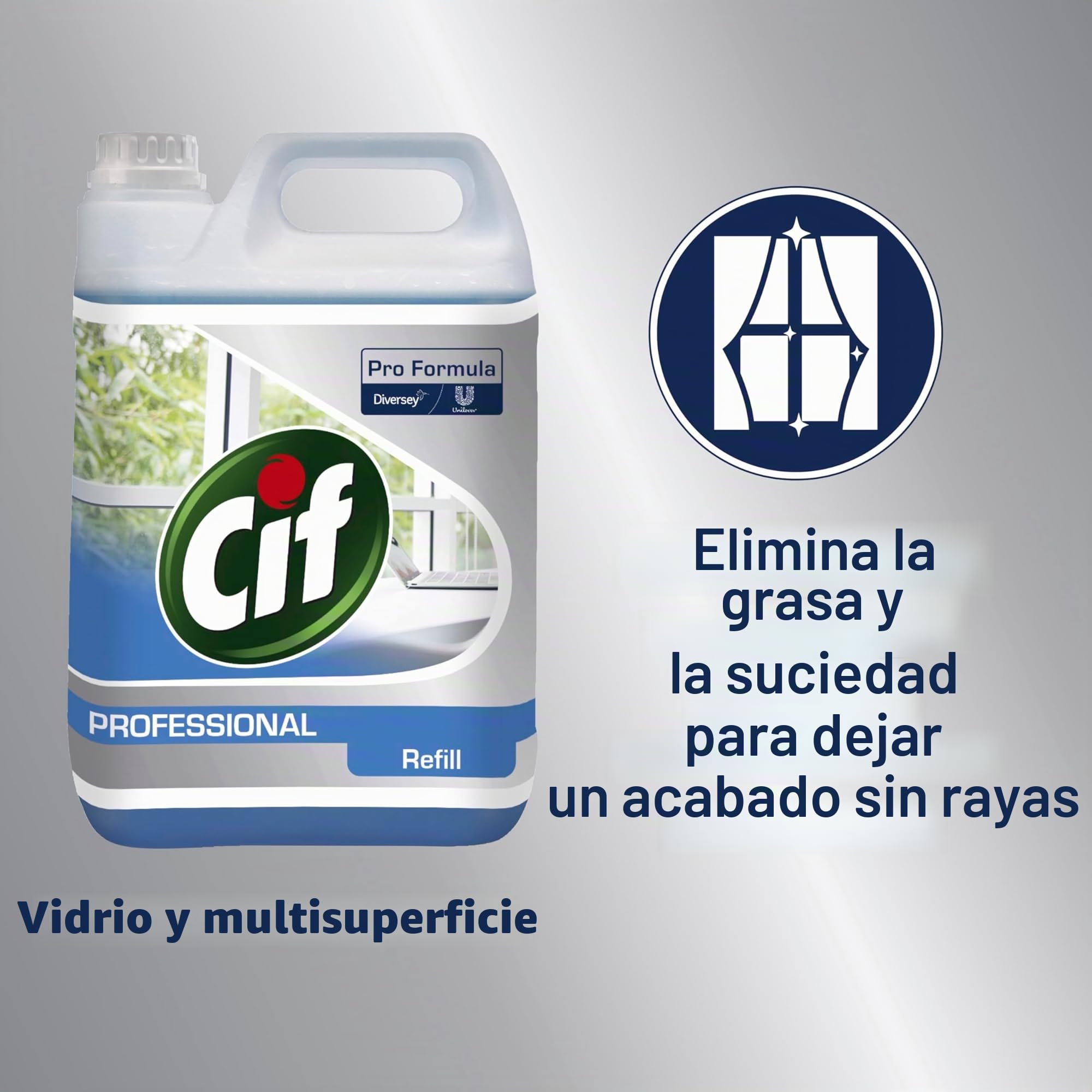 Cif 7517832 profesional ventana y Multi-Surface limpiador, 5 L)
