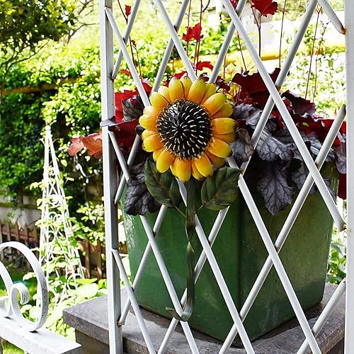 Miniatura 3 de Gancho de girasol de metal para colgar en la pared, para colgar toallas, percheros, ganchos decorativos de girasoles, ganchos de pared para baño y