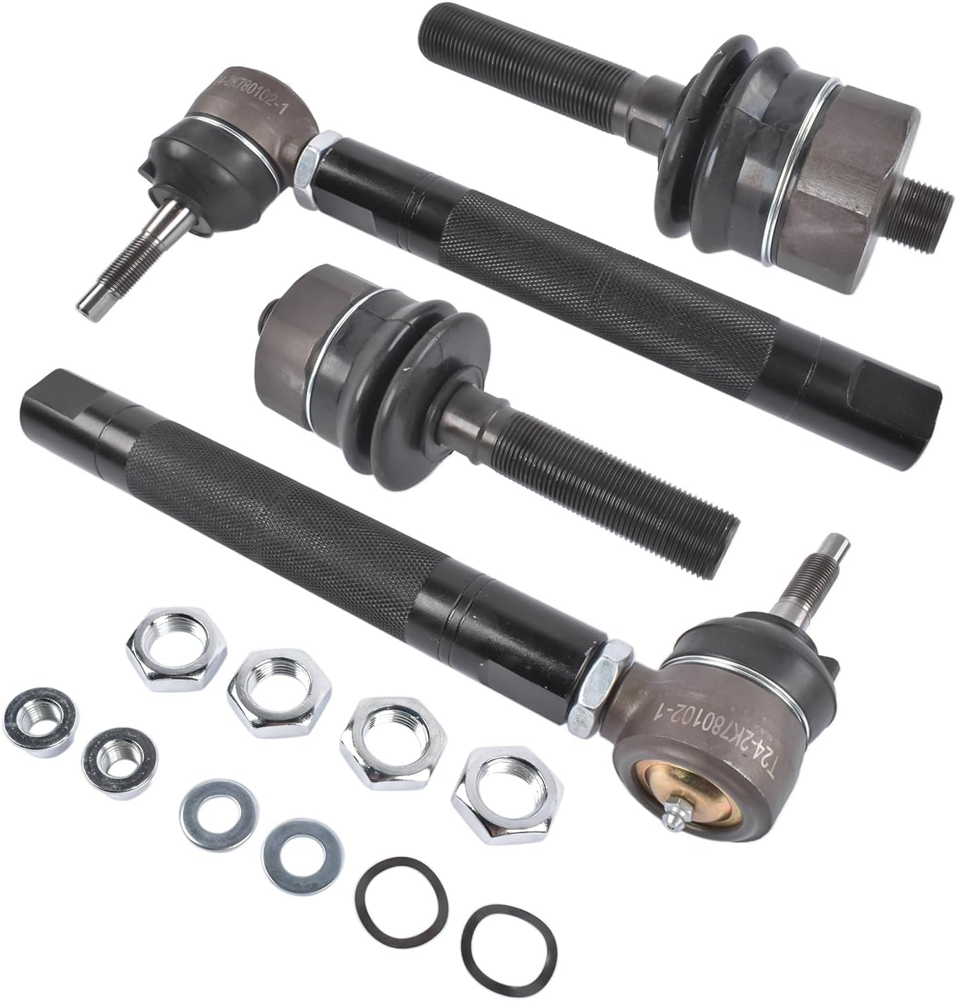 Heavy Duty Tie Rod Ends Kit 0-6" Adjustable Replacement for Cadillac Escalade Chevy Tahoe Silverado GMC Yukon Sierra 1500 2500 4.8 5.3 6.0L 1999-2007