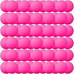 Jedulin 40MM Ping Pong, 50 or 80 Pack Assorted Colored Tennis Balls Multi Color Plastic Balls Fun Beer Ping Pong Balls Bulk, Arts and Craft, Party Decoration (80pcs-Hot Pink)