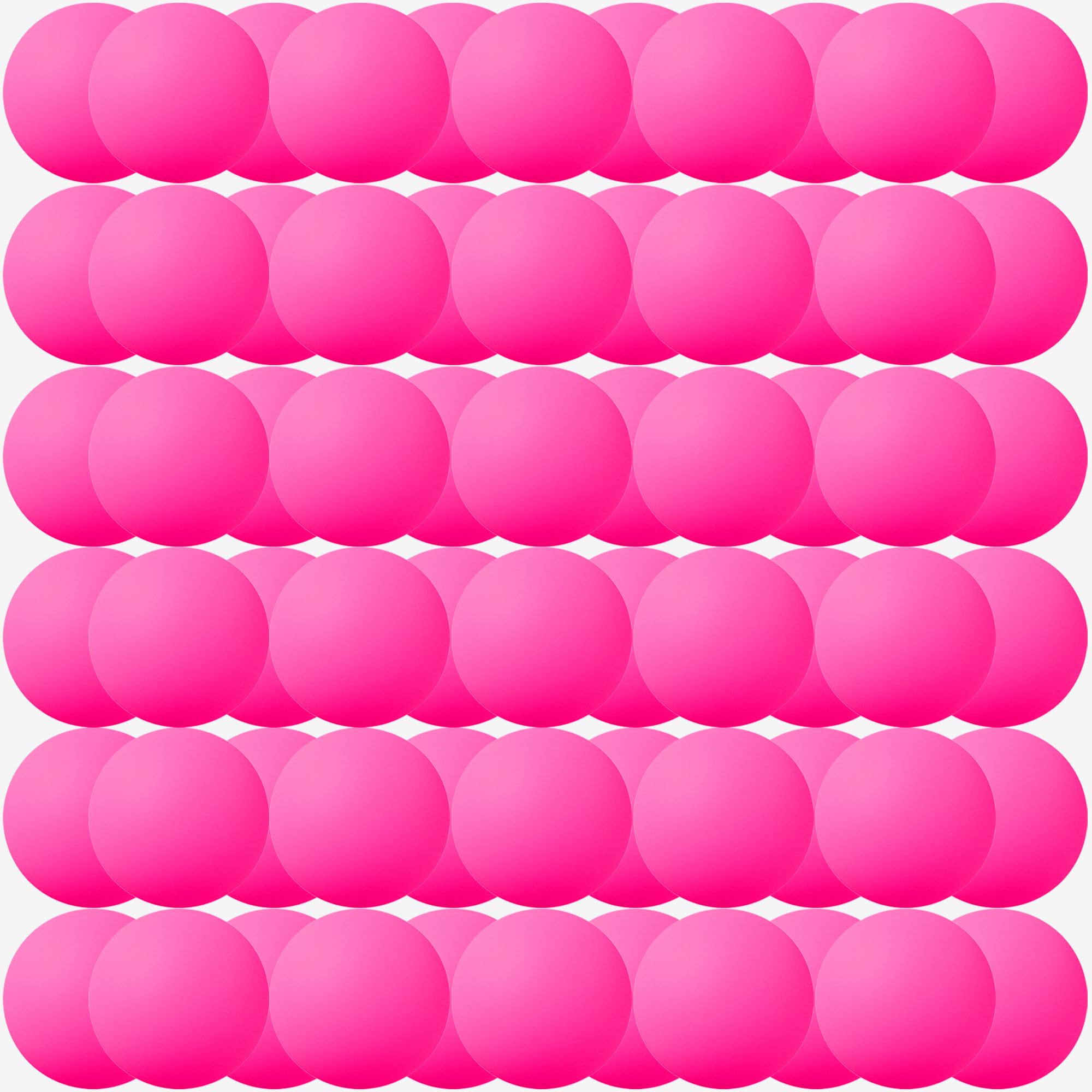 Jedulin 40MM Ping Pong, 50 or 80 Pack Assorted Colored Tennis Balls Multi Color Plastic Balls Fun Beer Ping Pong Balls Bulk, Arts and Craft, Party Decoration (80pcs-Hot Pink)