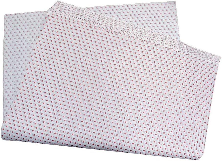 240 Pc 20'' x 30'' RED Heart Polka Dot Pattern Print Tissue Paper Gift Wrapping Tissues