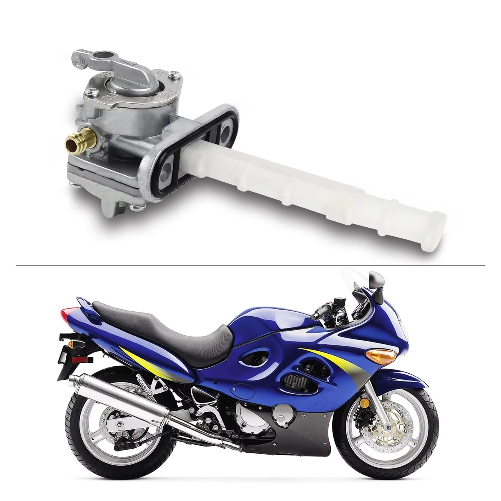 Rubinetto Di Benzina Per Suzuki Per Katana 600 750 Per GSX600F Per GSX750F 1989-2002,2003,2004,2005,2006 Interruttore Serbatoio Carburante Rubinetto carburante universale