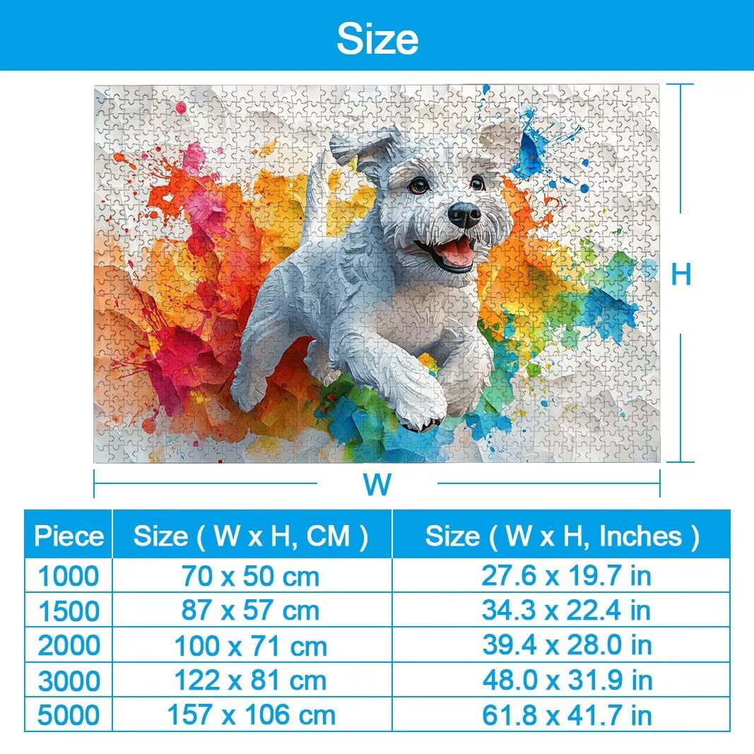 Puzzle 1500 Pièces Adultes, Puzzle 1500 Pieces Chien, Cadeau Femme -2174