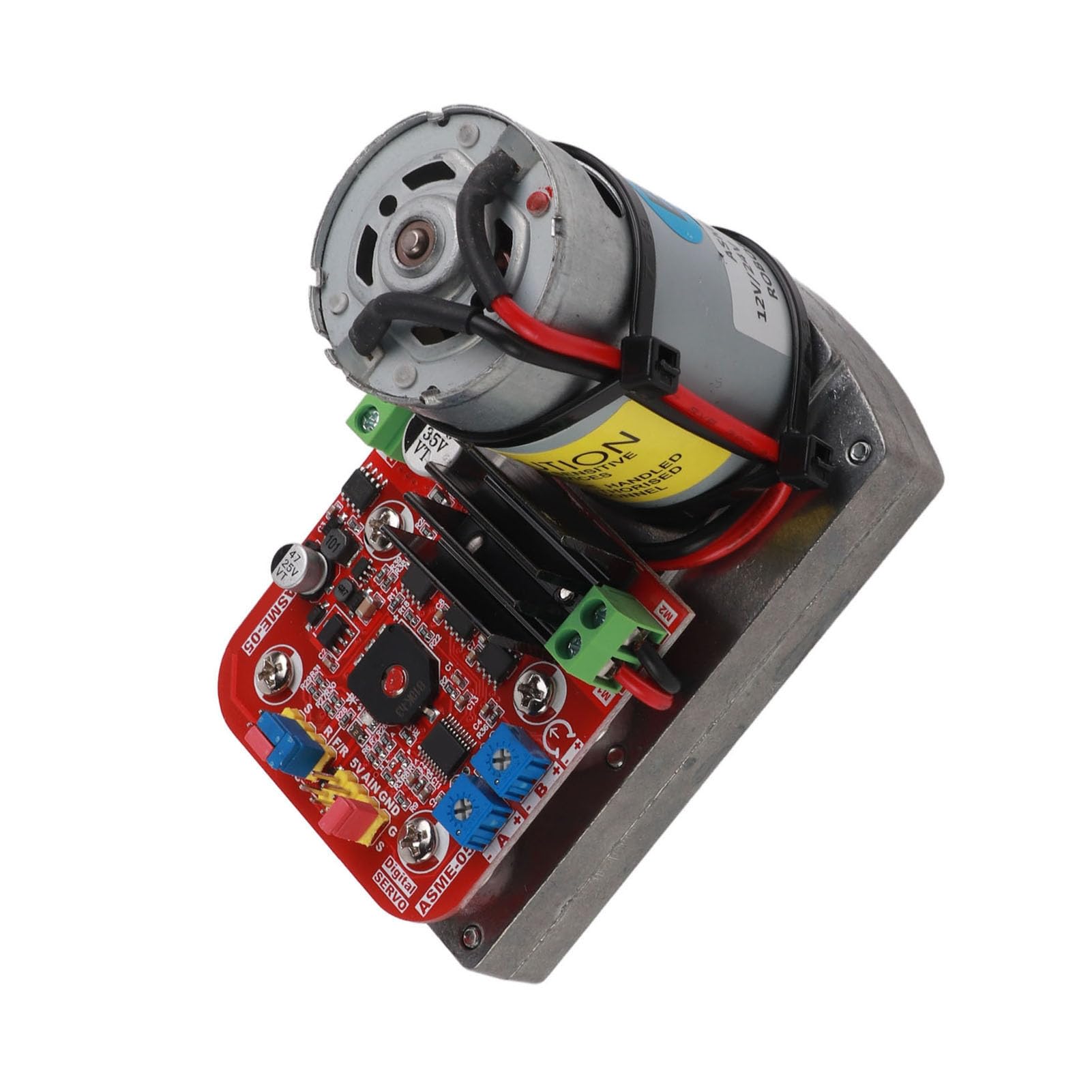 VBESTLIFE Serwomotor Robota o Wysokim Skręcie, Cyfrowy Serwosilnik Przekładnia ze Stopu Aluminium z Momentem Obrotowym 380 Kg.cm dla Ramienia Robota, Serwo Dużej Mocy