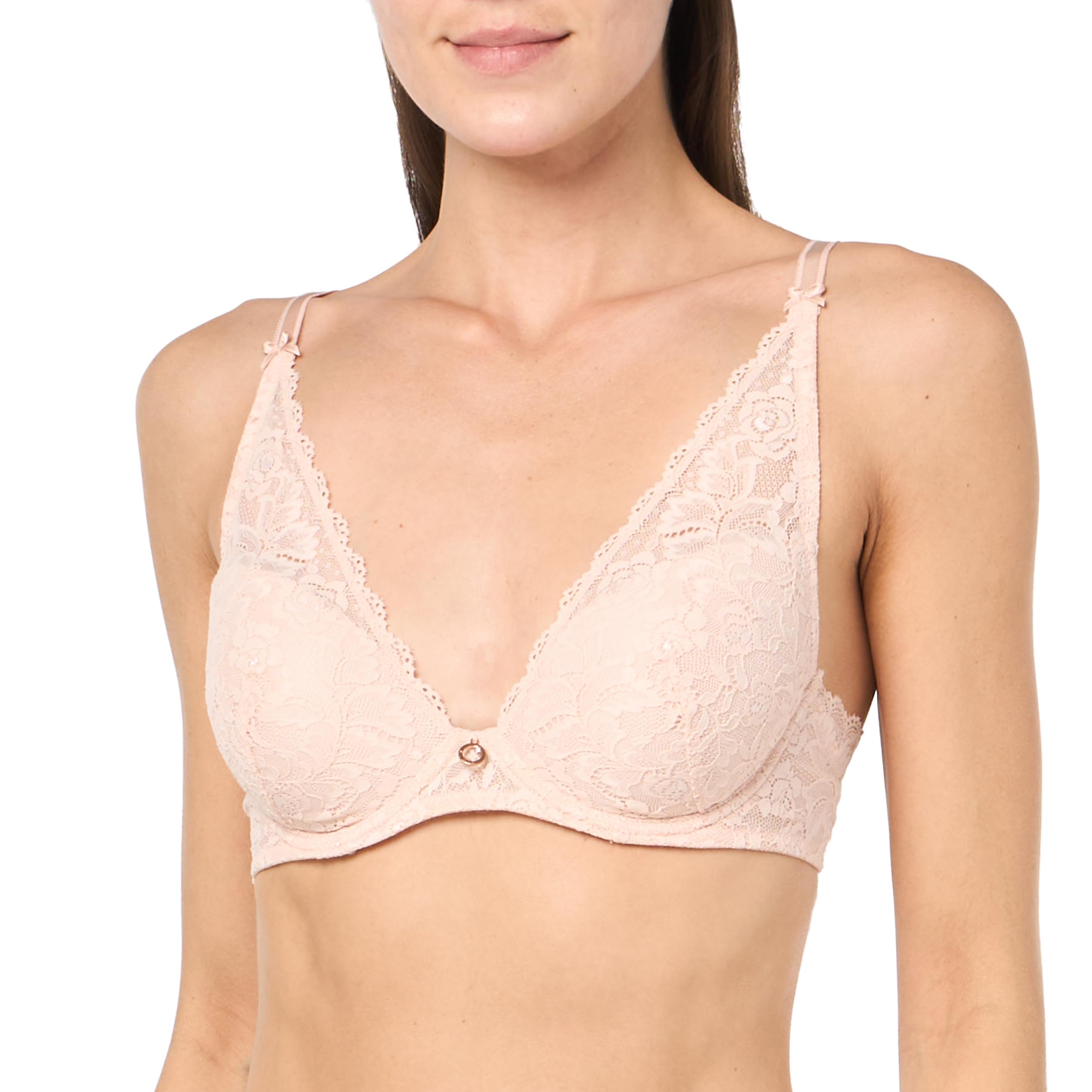 Aubade Women's Opale Rosessence Care Triangle Plunge Bra - White 34D